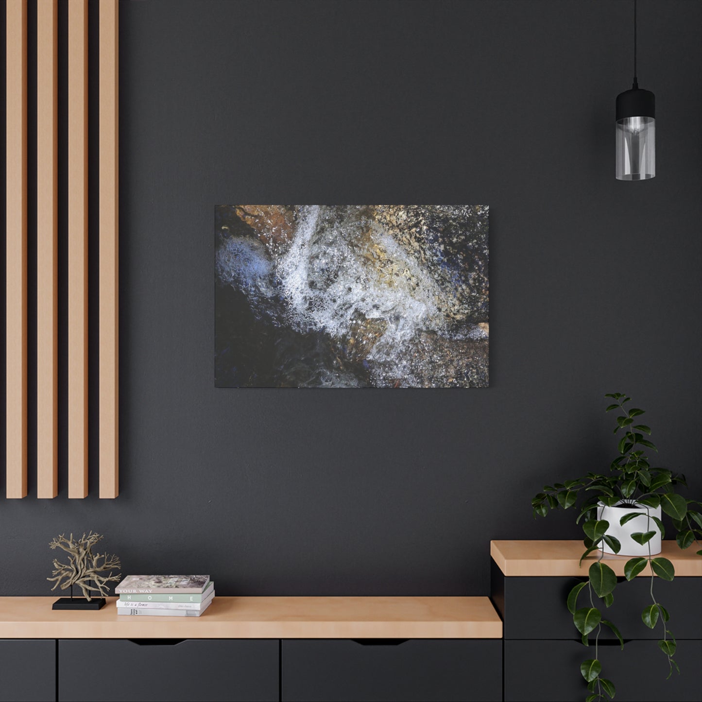 Liquid Stone - Unique Frameless Canvas Wall Art