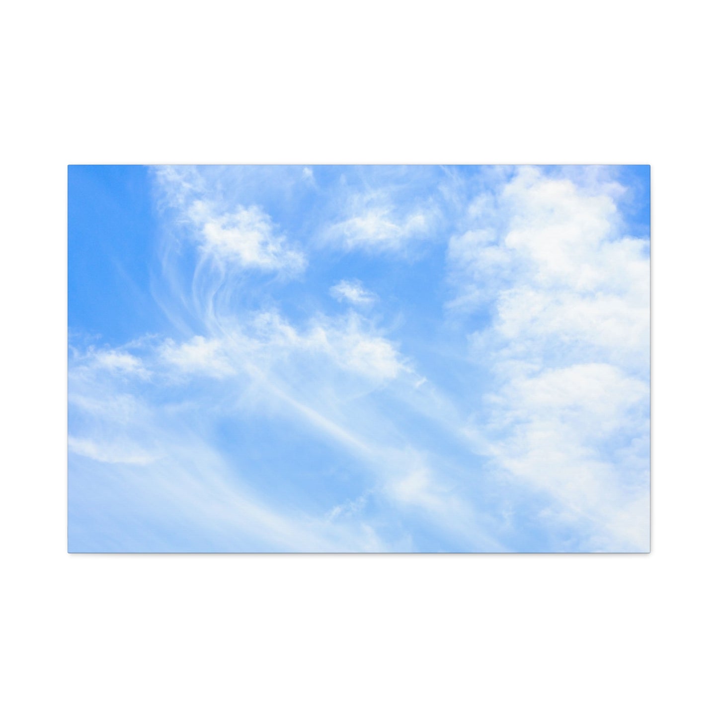 Whispers of Cerulean - Unique Frameless Canvas Wall Art
