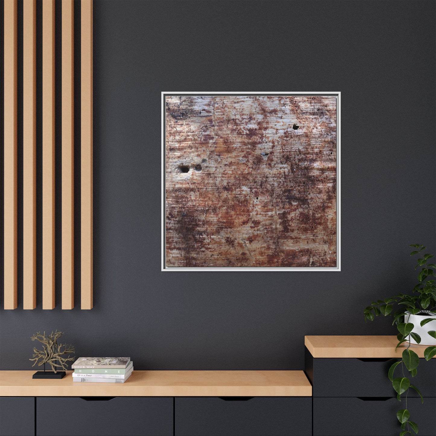 Rustic Textures - Unique Stretched Canvas Wall Art