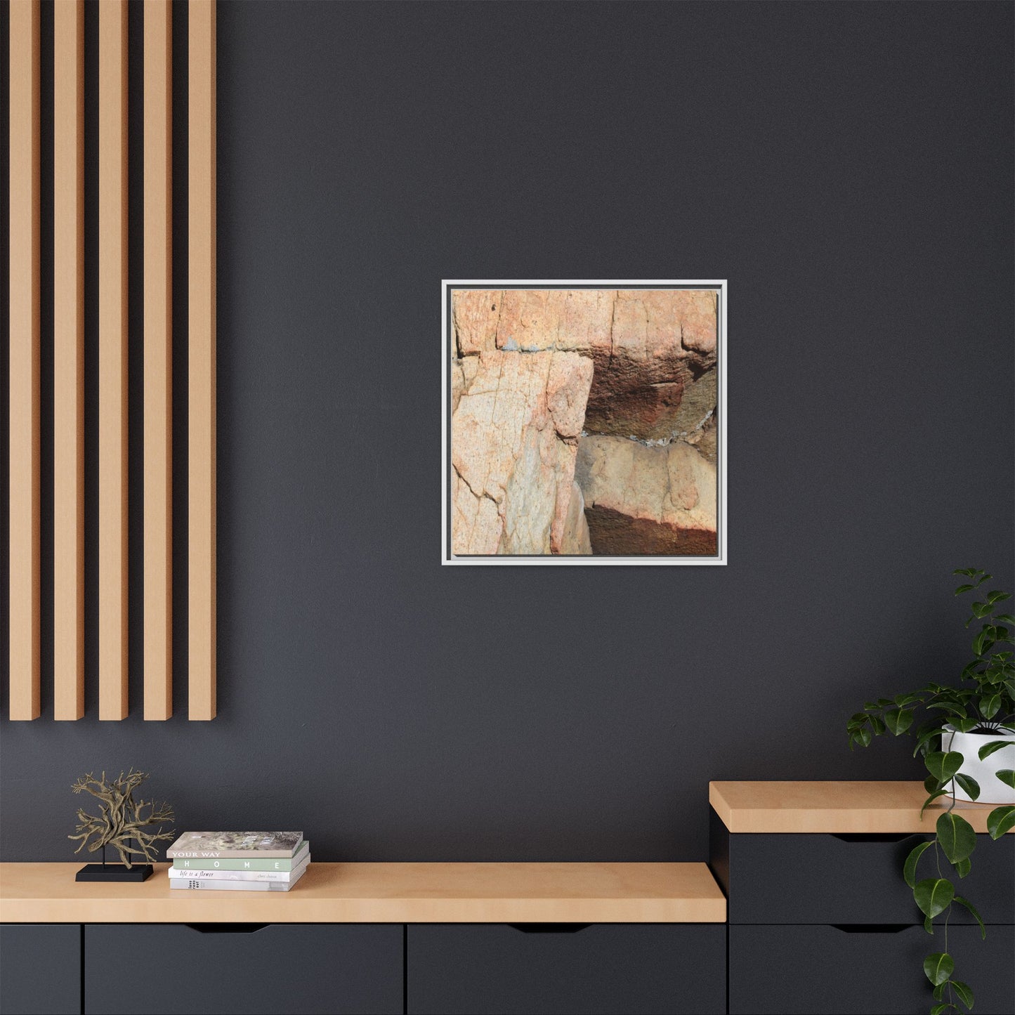 Fractured Stone - Unique Stretched Canvas Wall Art