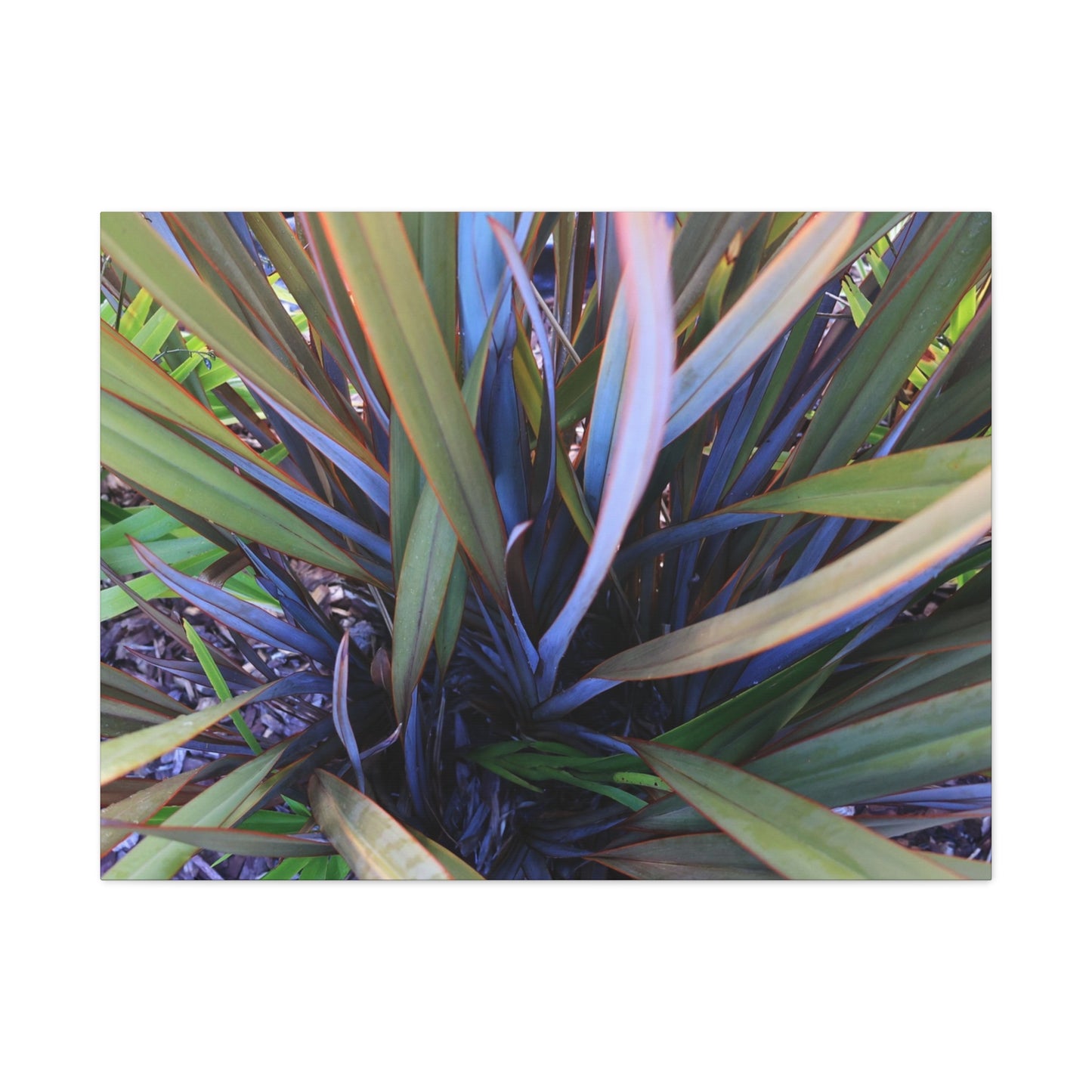 Twisted Blades of Verdant Symphony - Unique Frameless Canvas Wall Art