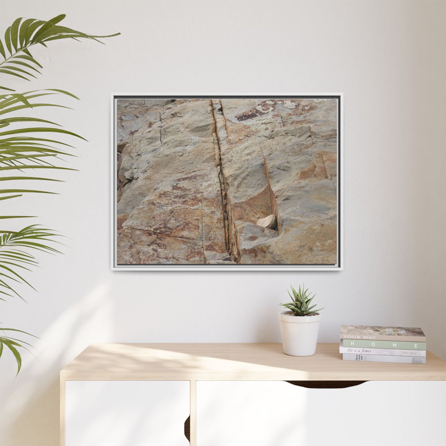 Sedimentary Symphony - Unique Stretched Canvas Wall Art