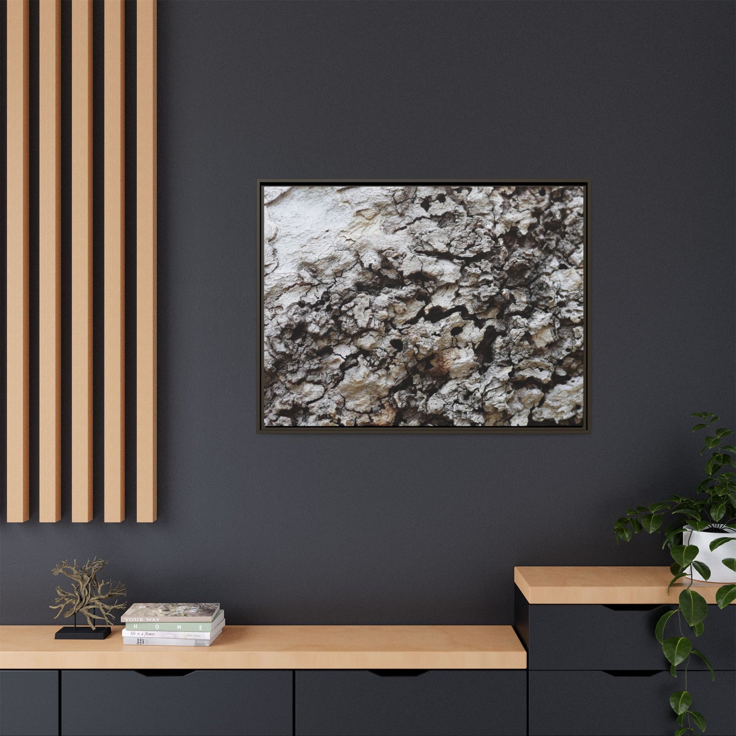 Cracked Terrain - Unique Stretched Canvas Wall Art