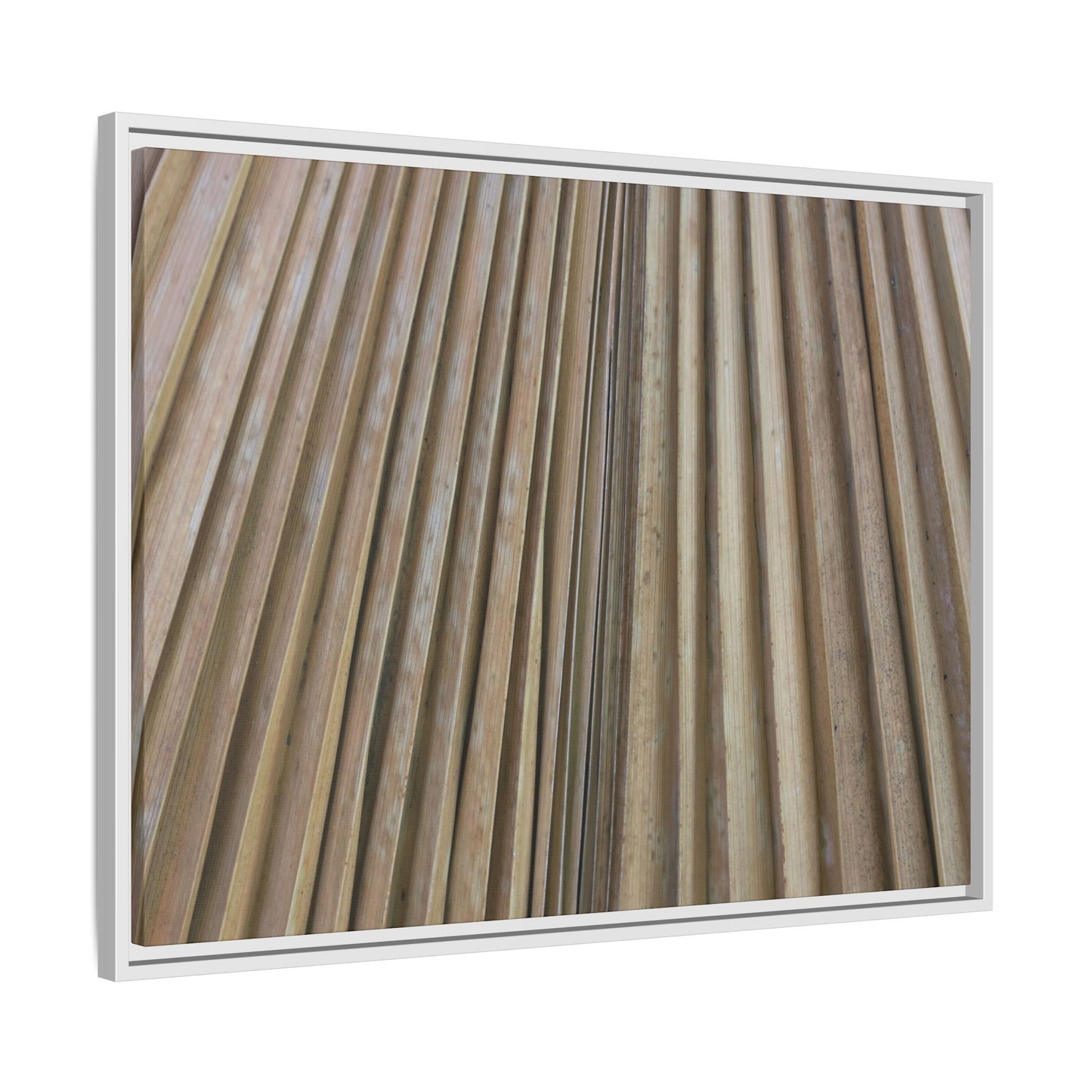 Wooden Whispers - Unique Stretched Canvas Wall Art