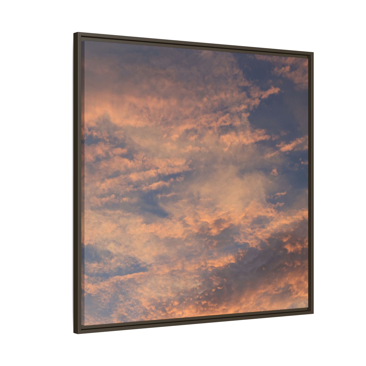 Sunset's Ethereal Canvas - Unique Stretched Canvas Wall Art