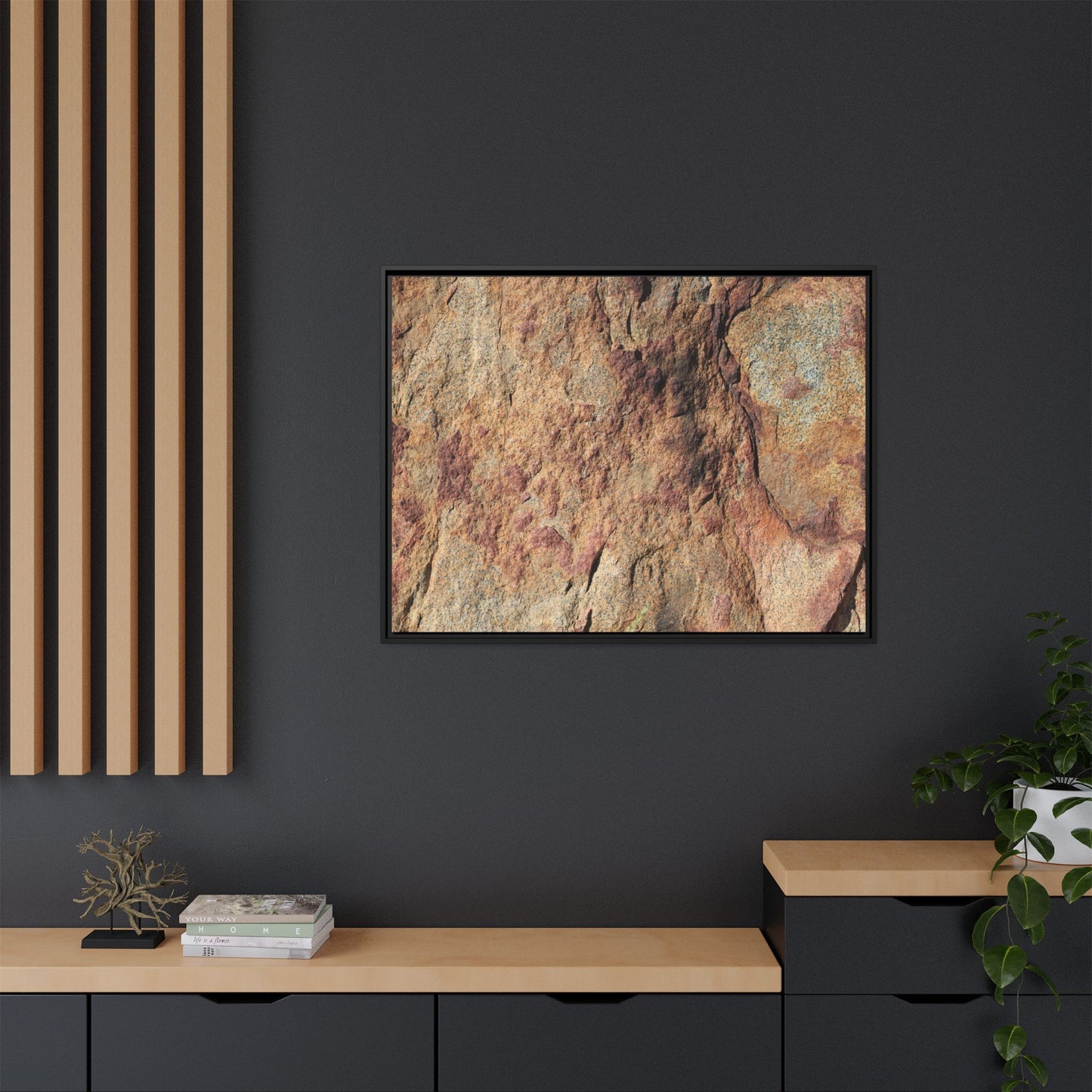 Russet Stone - Unique Stretched Canvas Wall Art