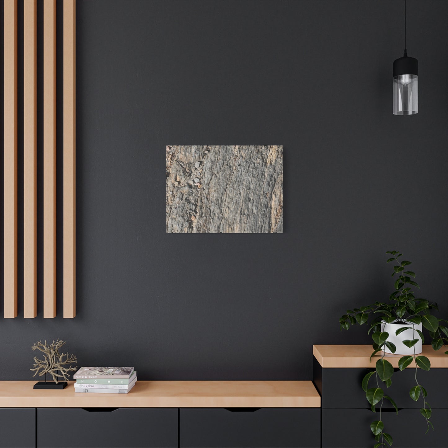 Bark Echoes - Unique Frameless Canvas Wall Art