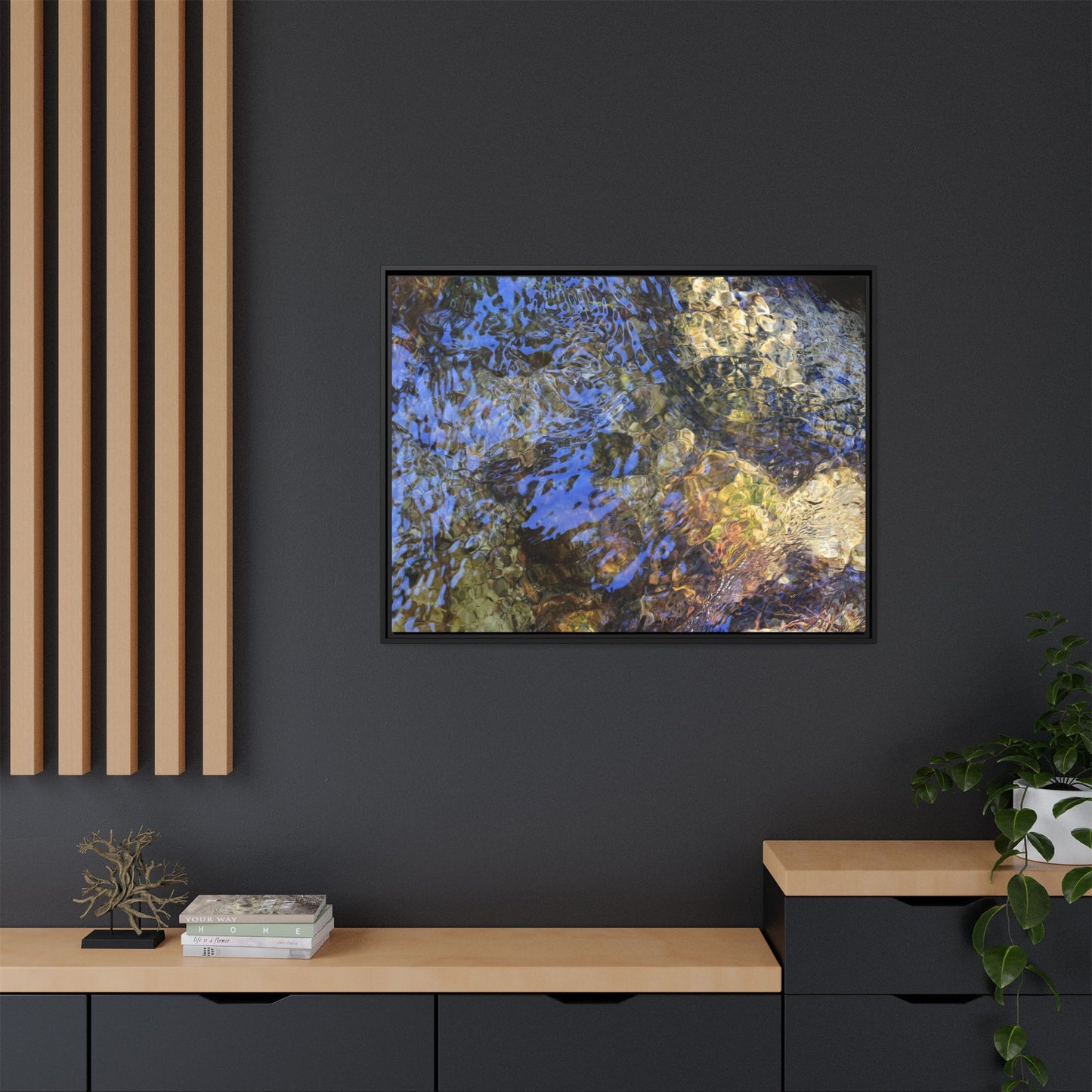 Aquatic Kaleidoscope - Unique Stretched Canvas Wall Art