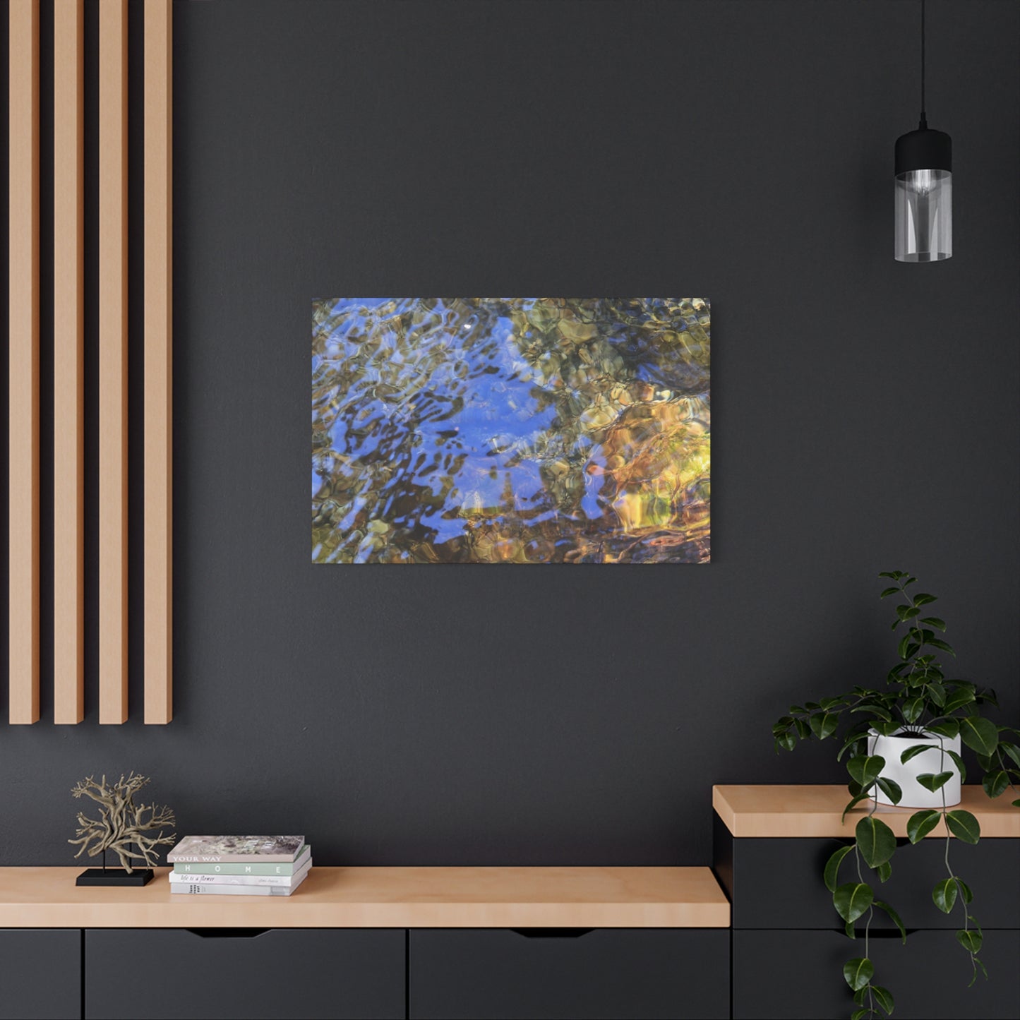 Water's Whisper - Unique Frameless Canvas Wall Art