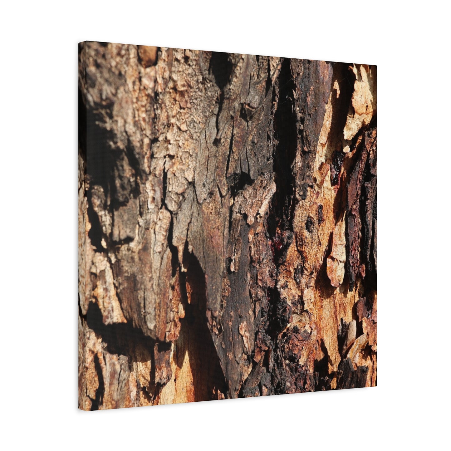Wooden Terrain - Unique Frameless Canvas Wall Art