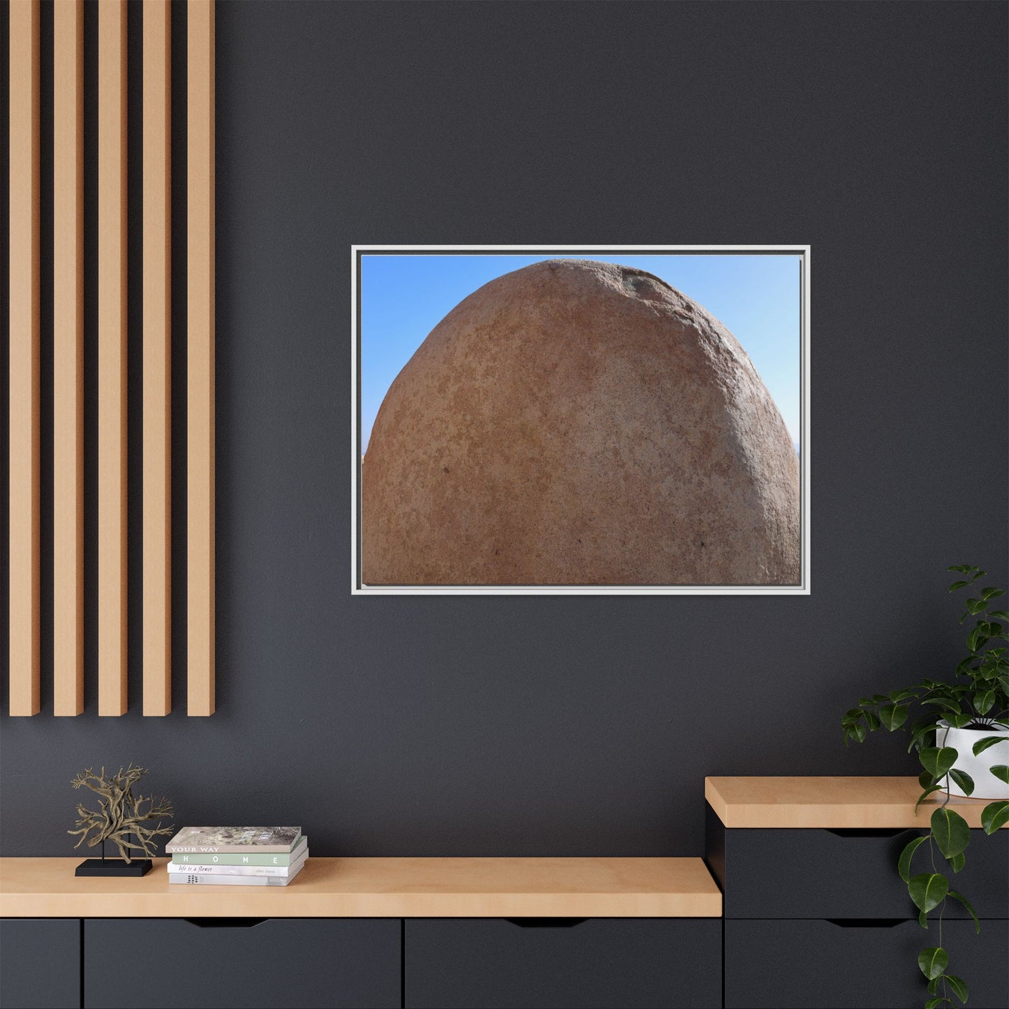 Stone Sphere - Unique Stretched Canvas Wall Art