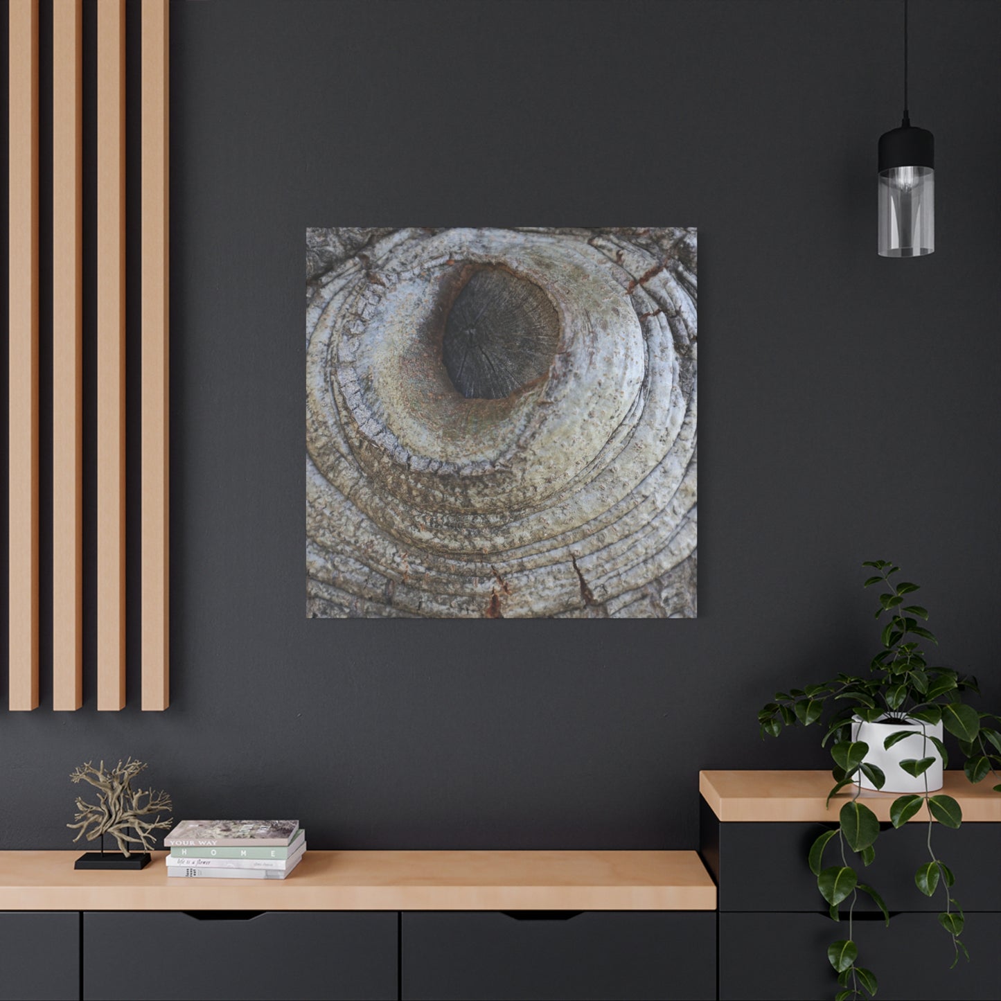 Bark's Eye - Unique Frameless Canvas Wall Art