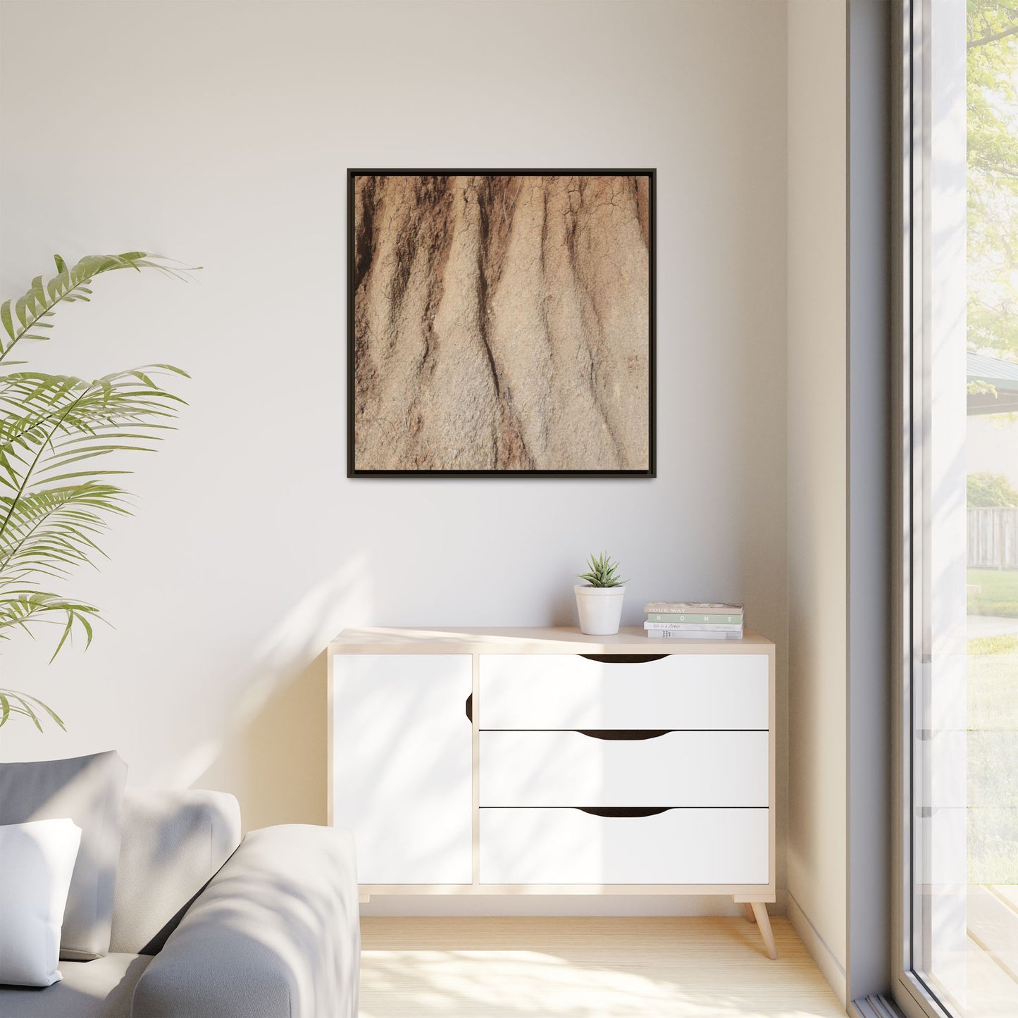 Eroded Canyon Walls - Unique Stretched Canvas Wall Art