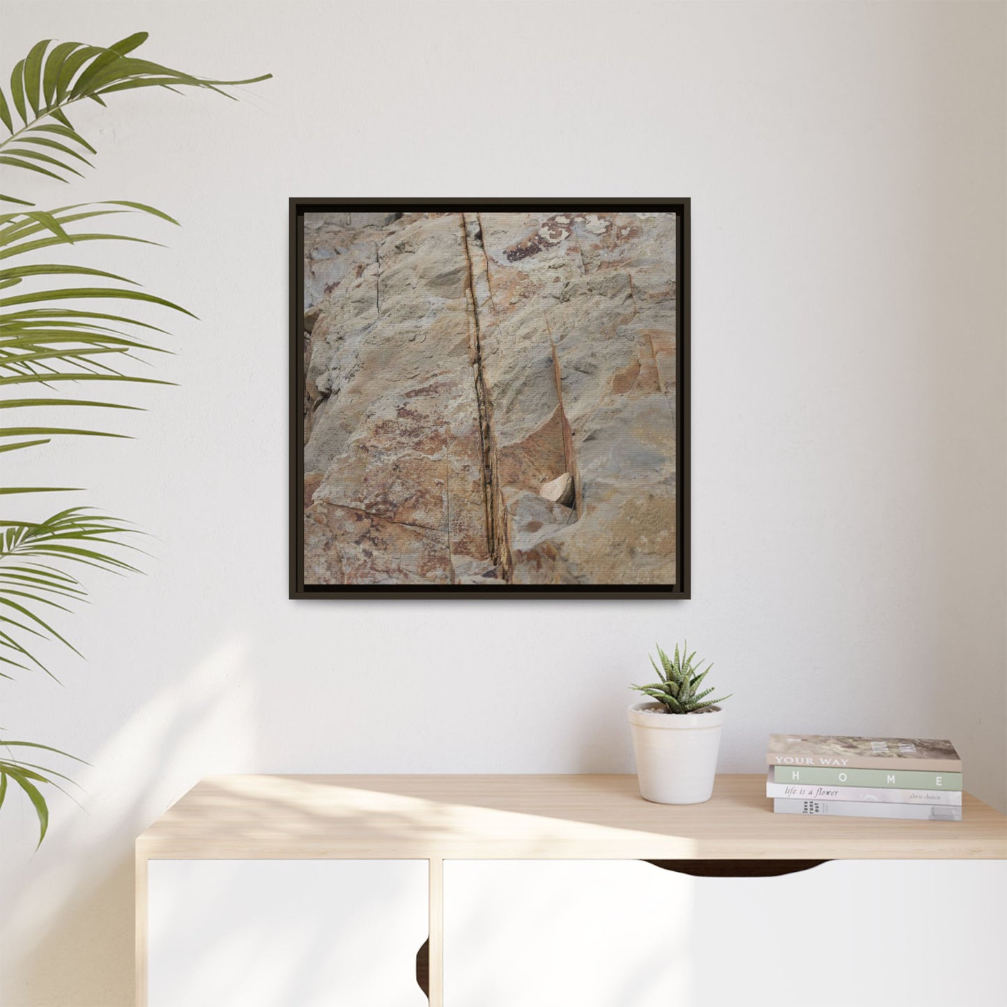 Sedimentary Symphony - Unique Stretched Canvas Wall Art