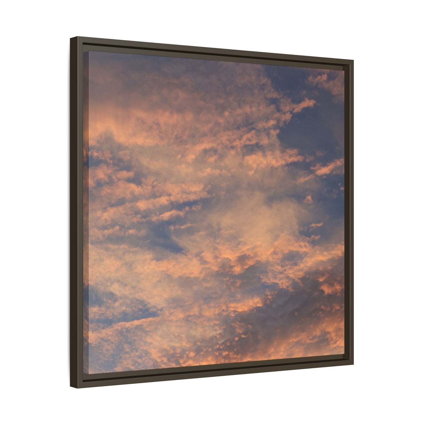 Sunset's Ethereal Canvas - Unique Stretched Canvas Wall Art