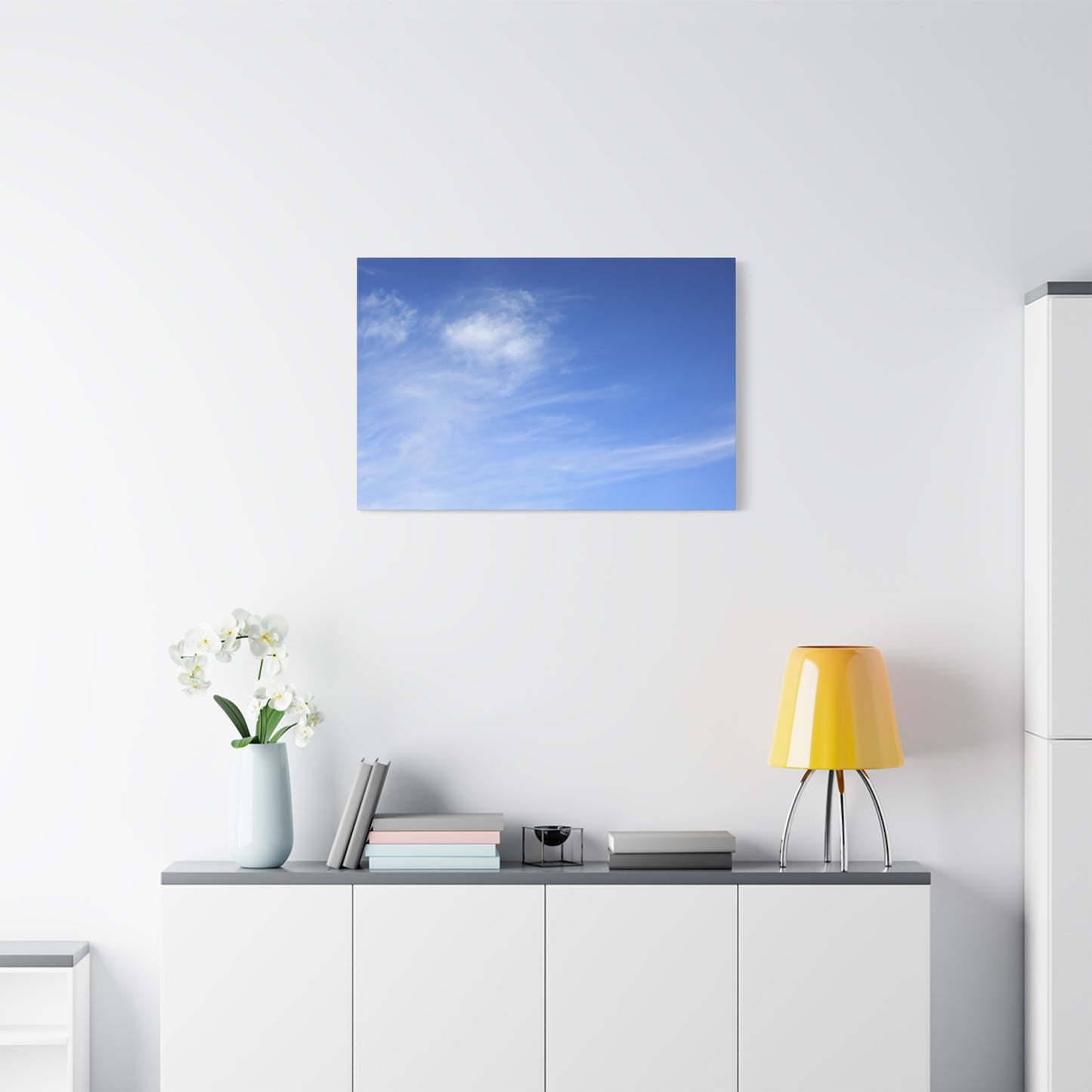 Blue Breath - Unique Frameless Canvas Wall Art
