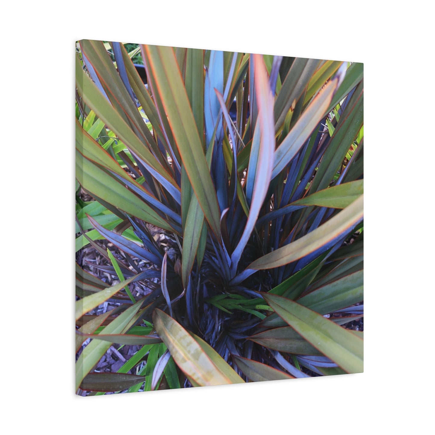 Twisted Blades of Verdant Symphony - Unique Frameless Canvas Wall Art