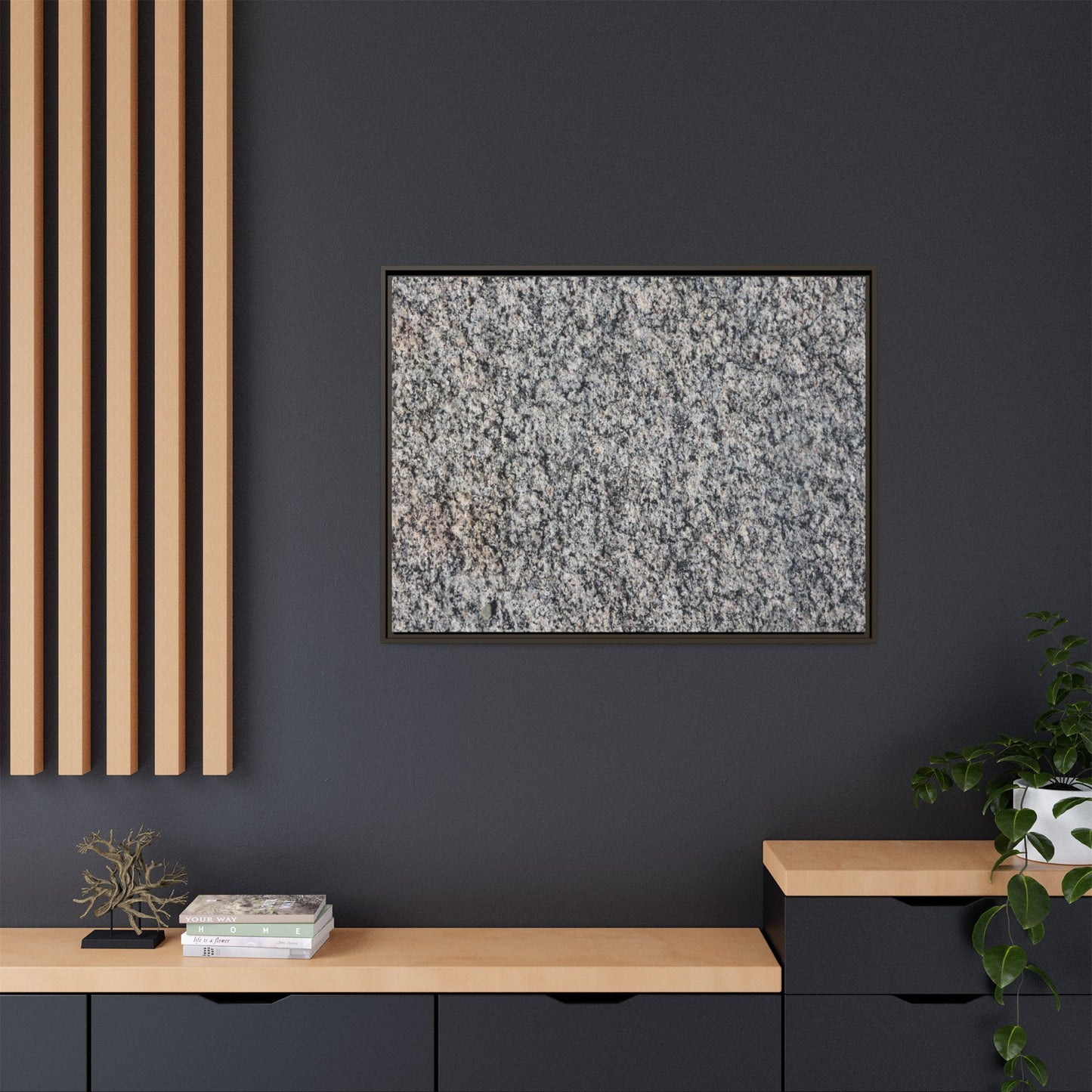 Crystalline Fusion - Unique Stretched Canvas Wall Art