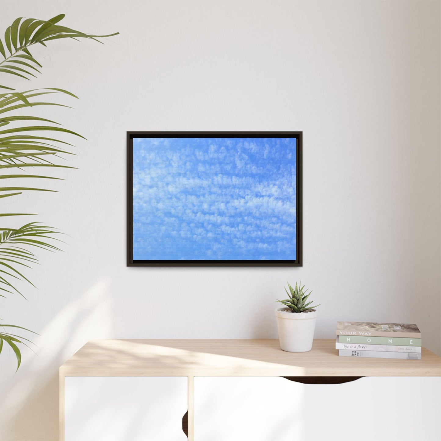 Wispy Blue Dreams - Unique Stretched Canvas Wall Art