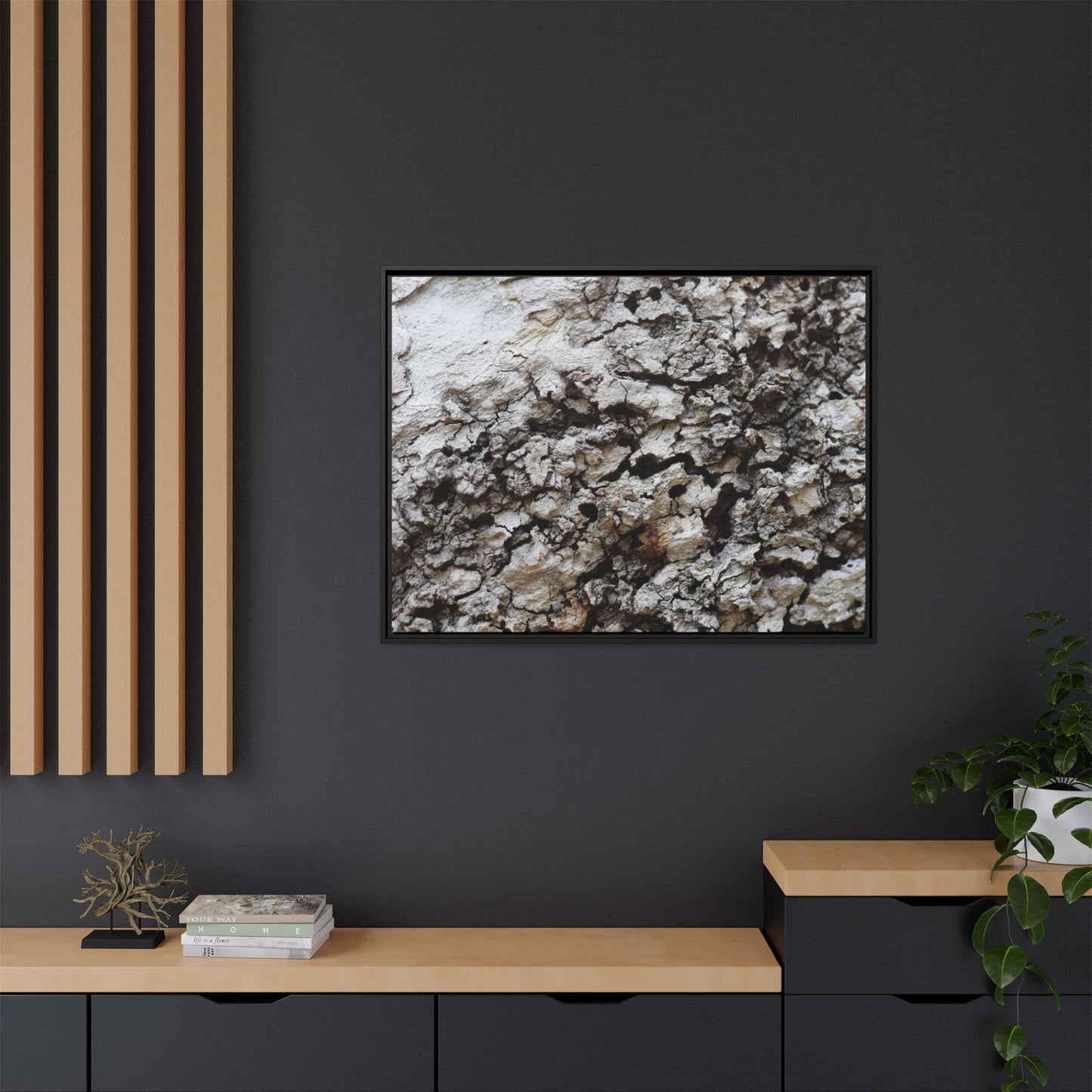 Cracked Terrain - Unique Stretched Canvas Wall Art