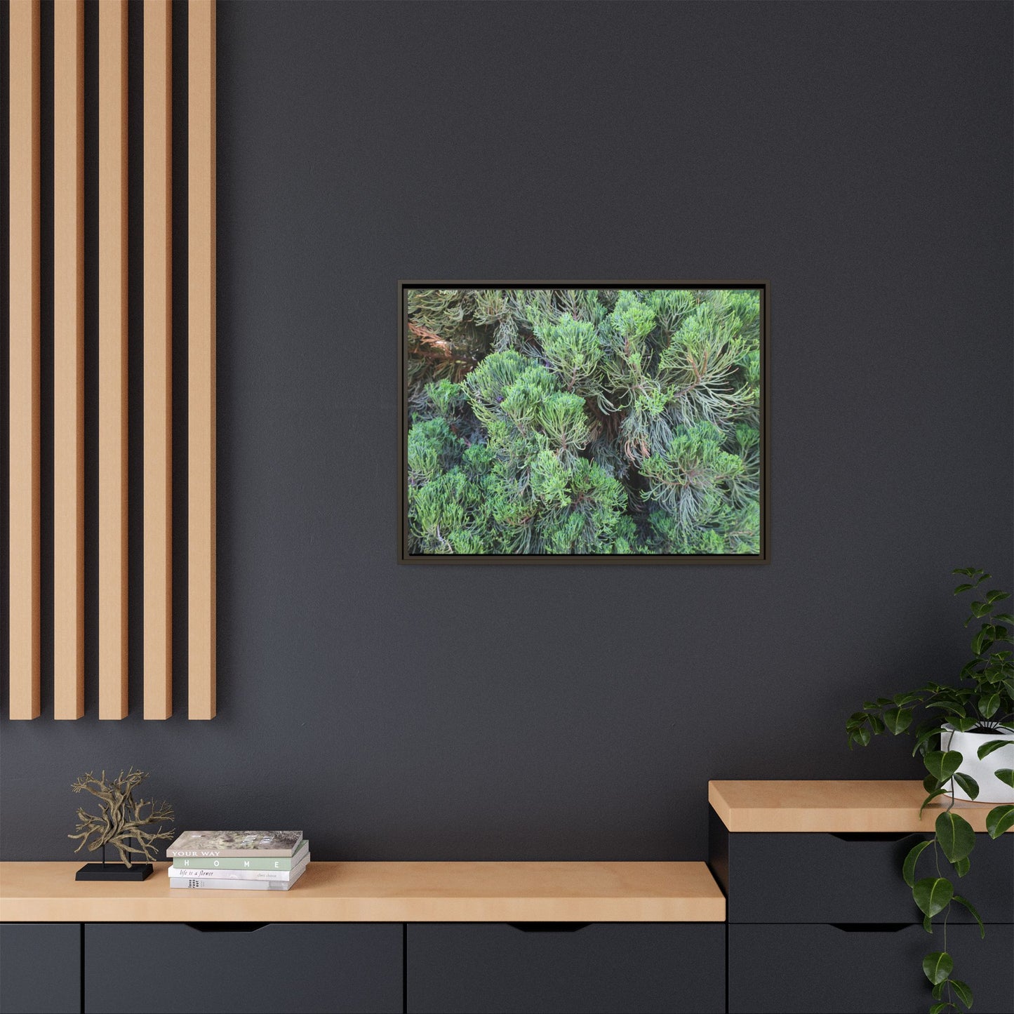 Verdant Whispers - Unique Stretched Canvas Wall Art