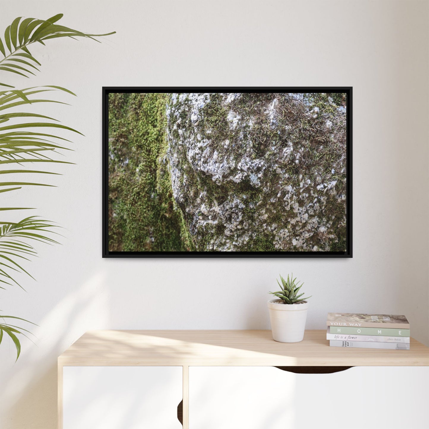 Lichen Landscape - Unique Stretched Canvas Wall Art