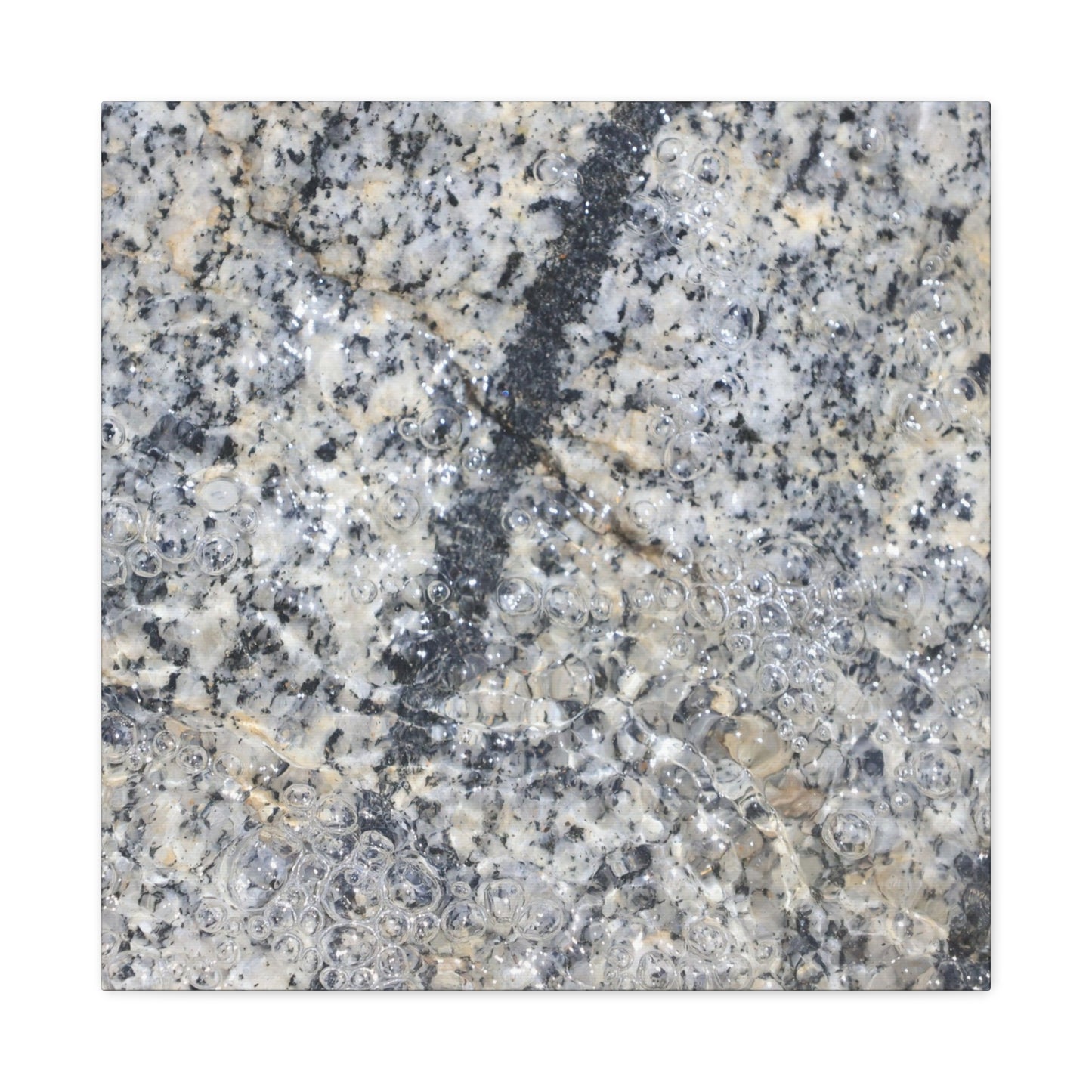 Crystalline Bubbles - Unique Frameless Canvas Wall Art