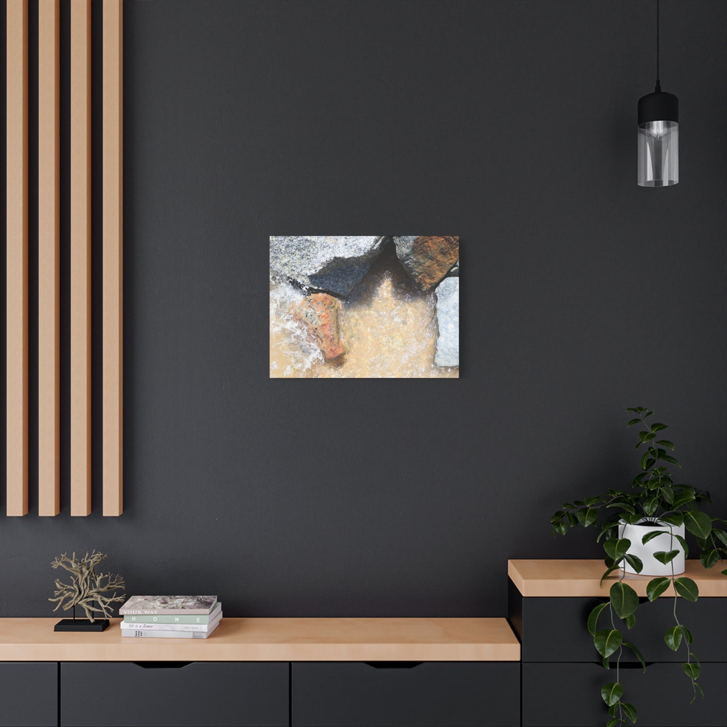 Rocky Embrace - Unique Frameless Canvas Wall Art