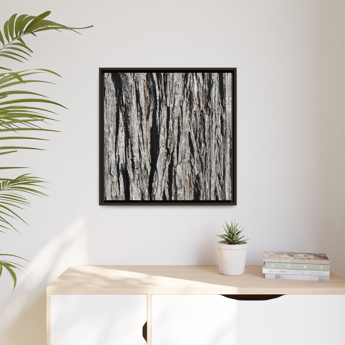 Bark Lines - Unique Stretched Canvas Wall Art