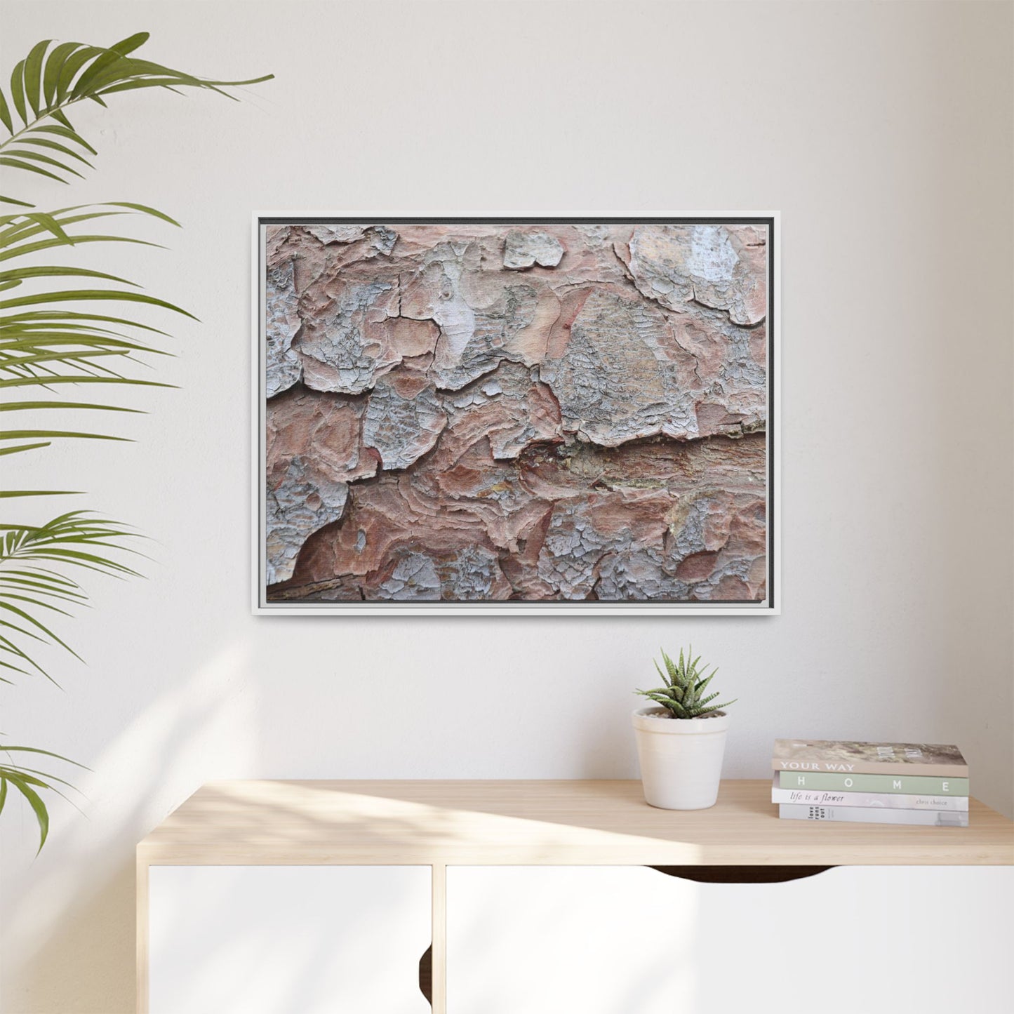 Flaking Serenity - Unique Stretched Canvas Wall Art