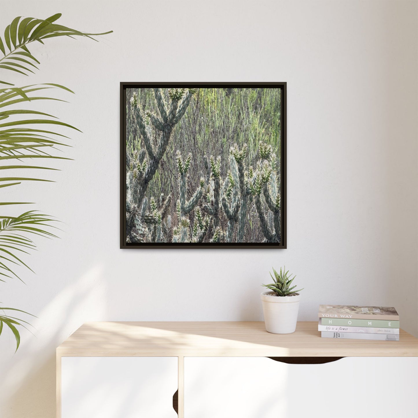 Prickly Paradise - Unique Stretched Canvas Wall Art