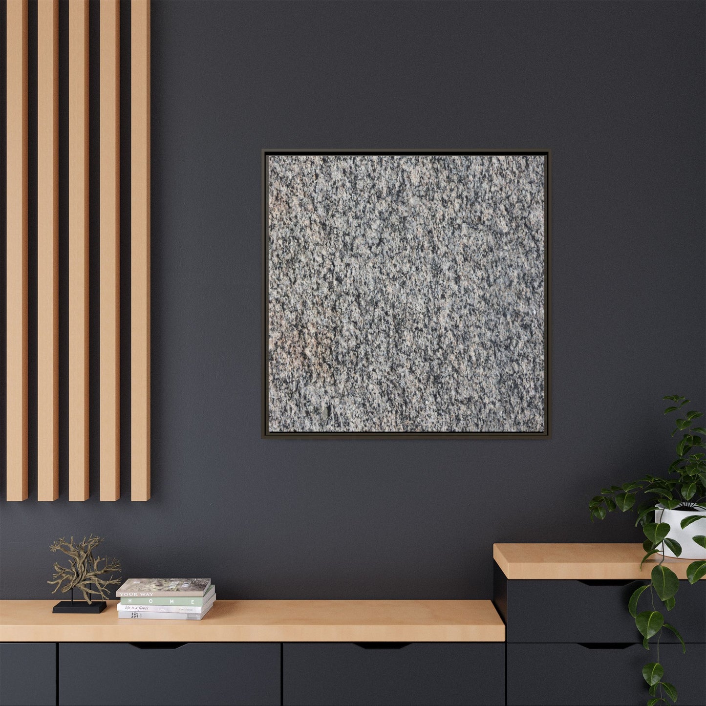 Crystalline Fusion - Unique Stretched Canvas Wall Art