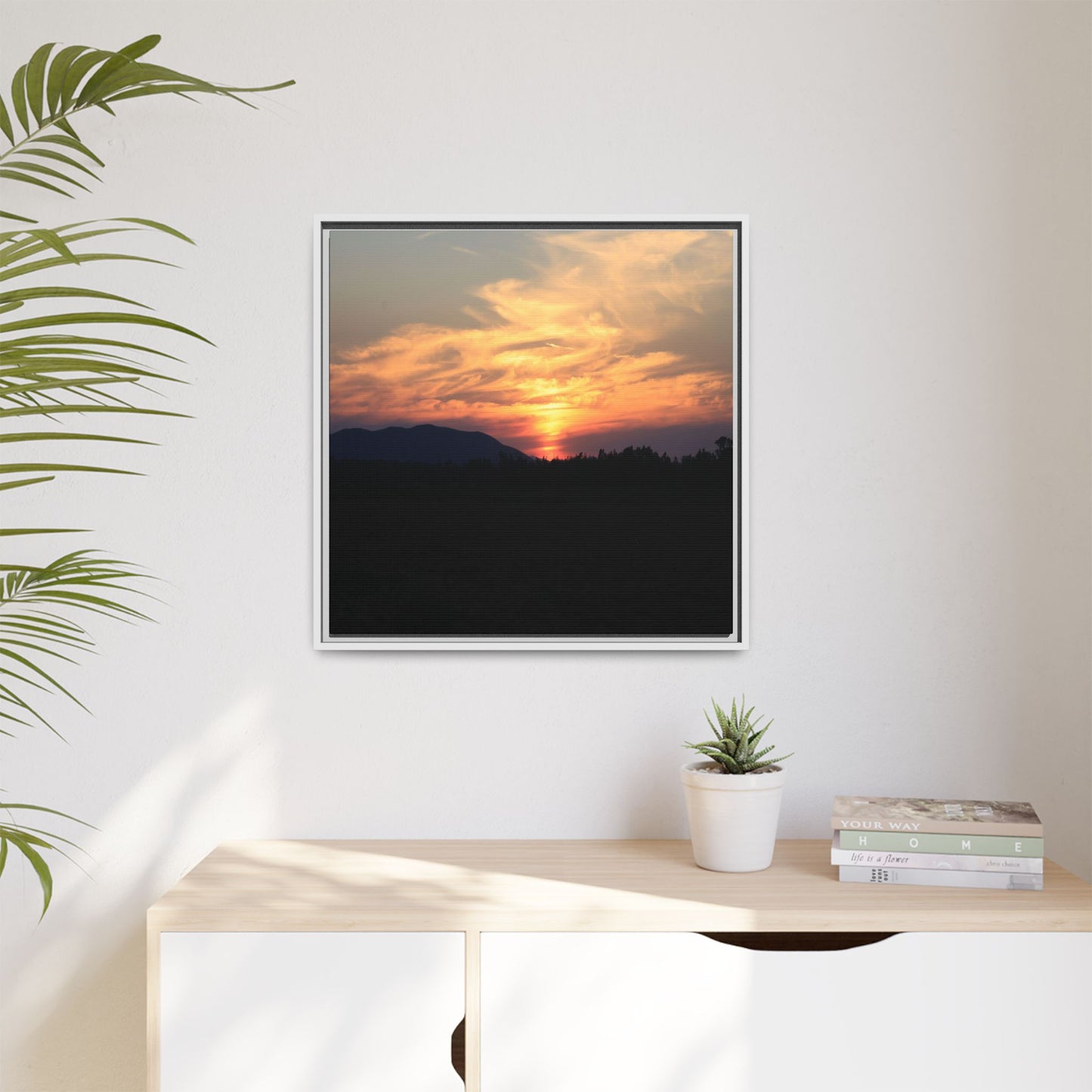 Gilded Horizon - Unique Stretched Canvas Wall Art