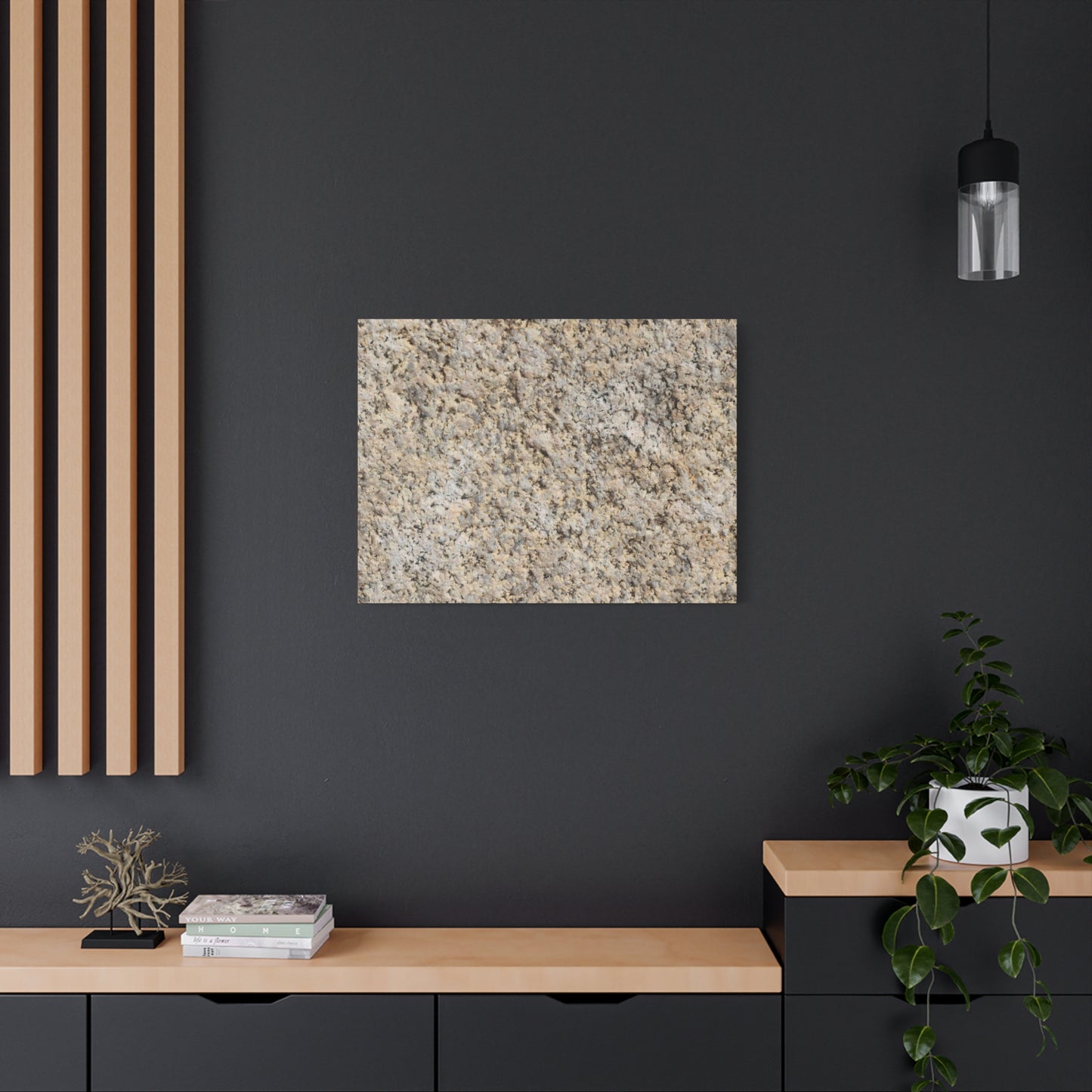 Granular Echoes - Unique Frameless Canvas Wall Art