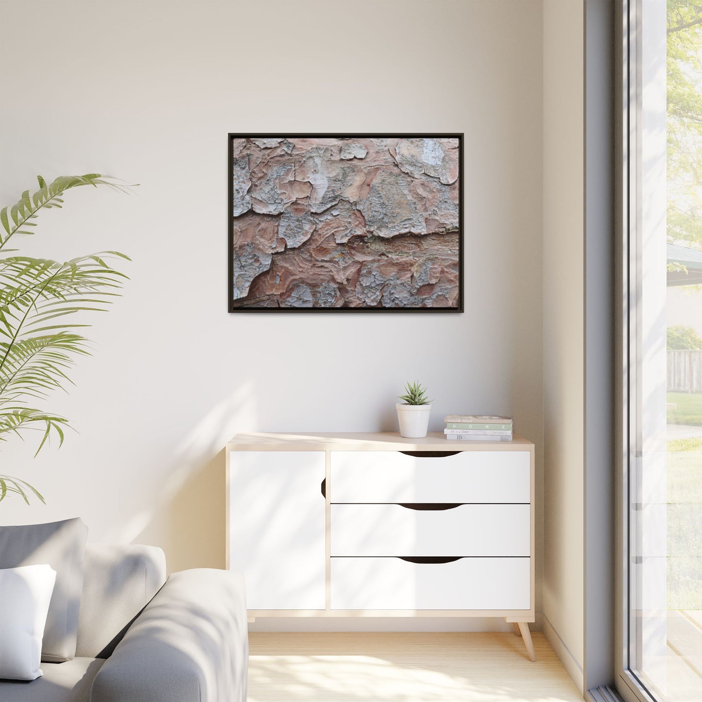Flaking Serenity - Unique Stretched Canvas Wall Art