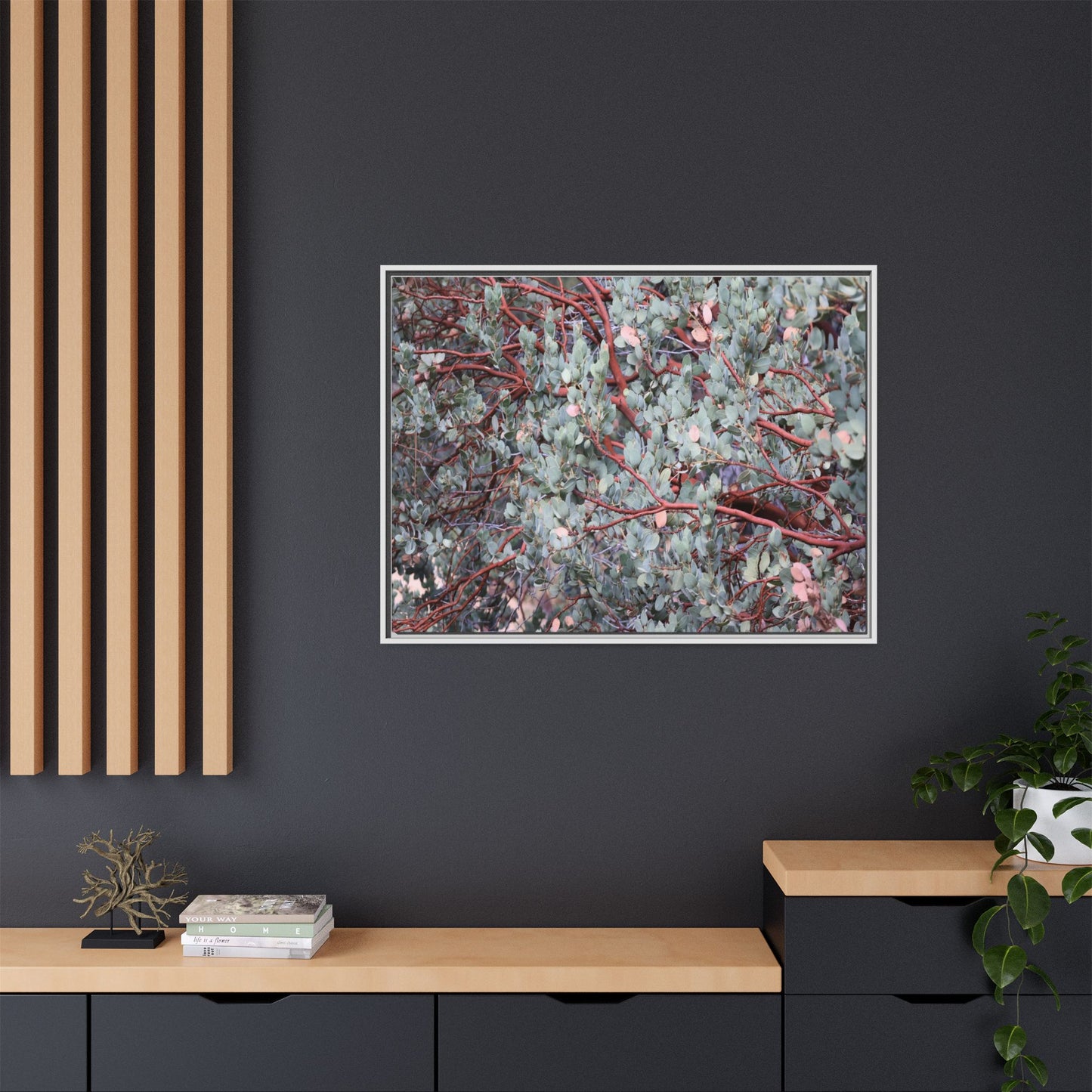 Whispers of Sage - Unique Stretched Canvas Wall Art