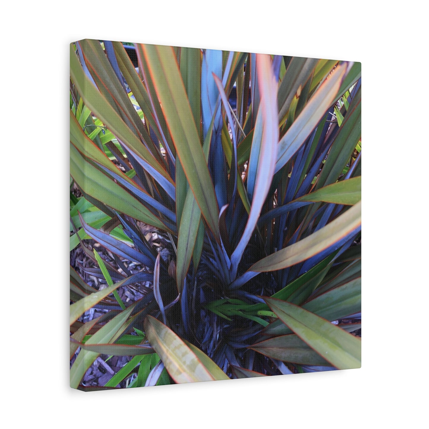 Twisted Blades of Verdant Symphony - Unique Frameless Canvas Wall Art