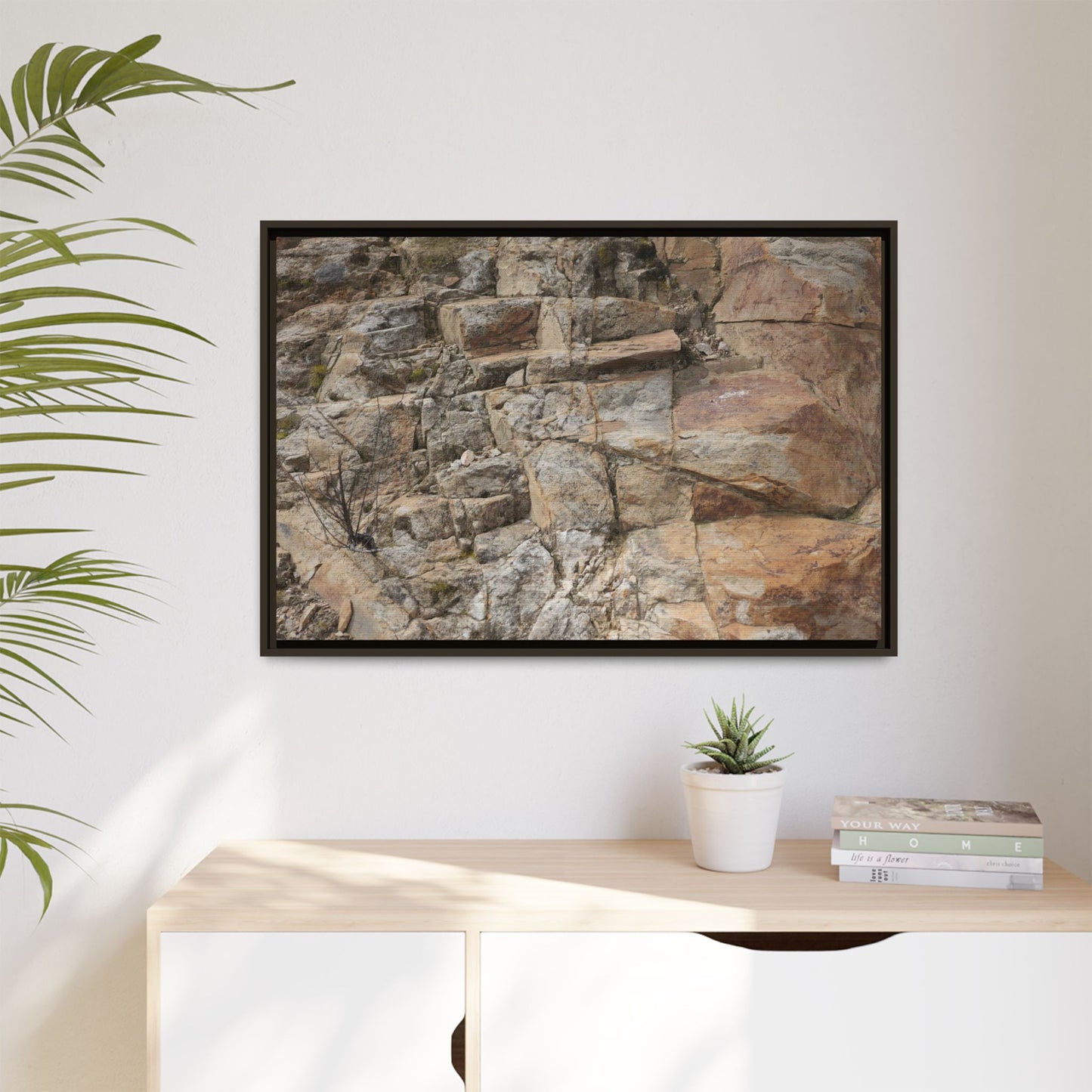 Sandstone Symphony - Unique Stretched Canvas Wall Art