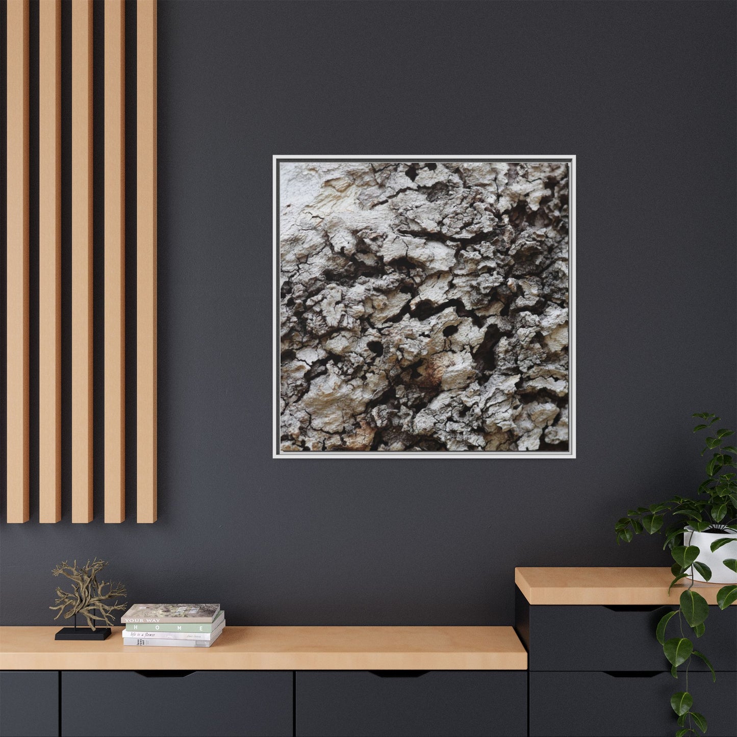 Cracked Terrain - Unique Stretched Canvas Wall Art