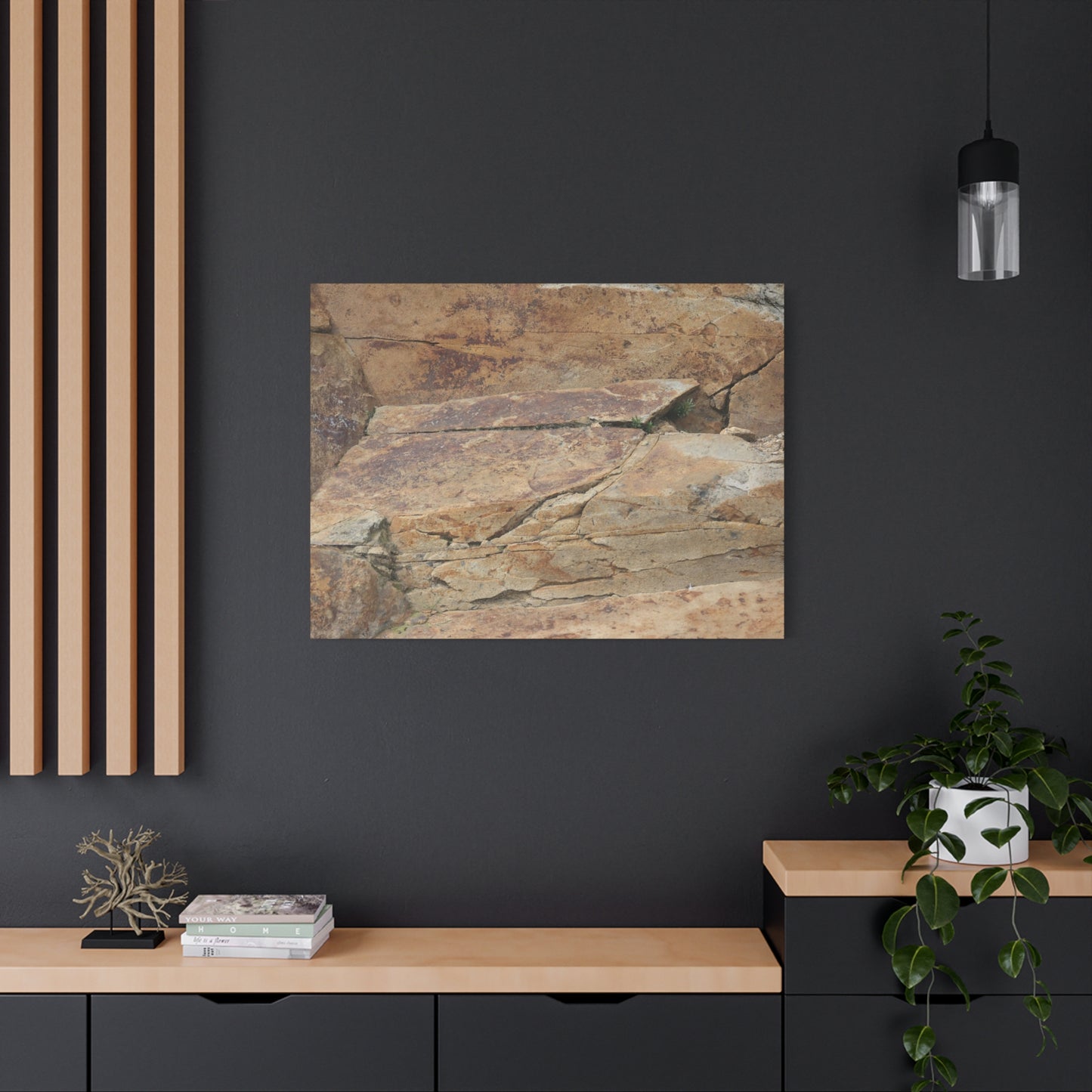 Rocky Terrain - Unique Frameless Canvas Wall Art