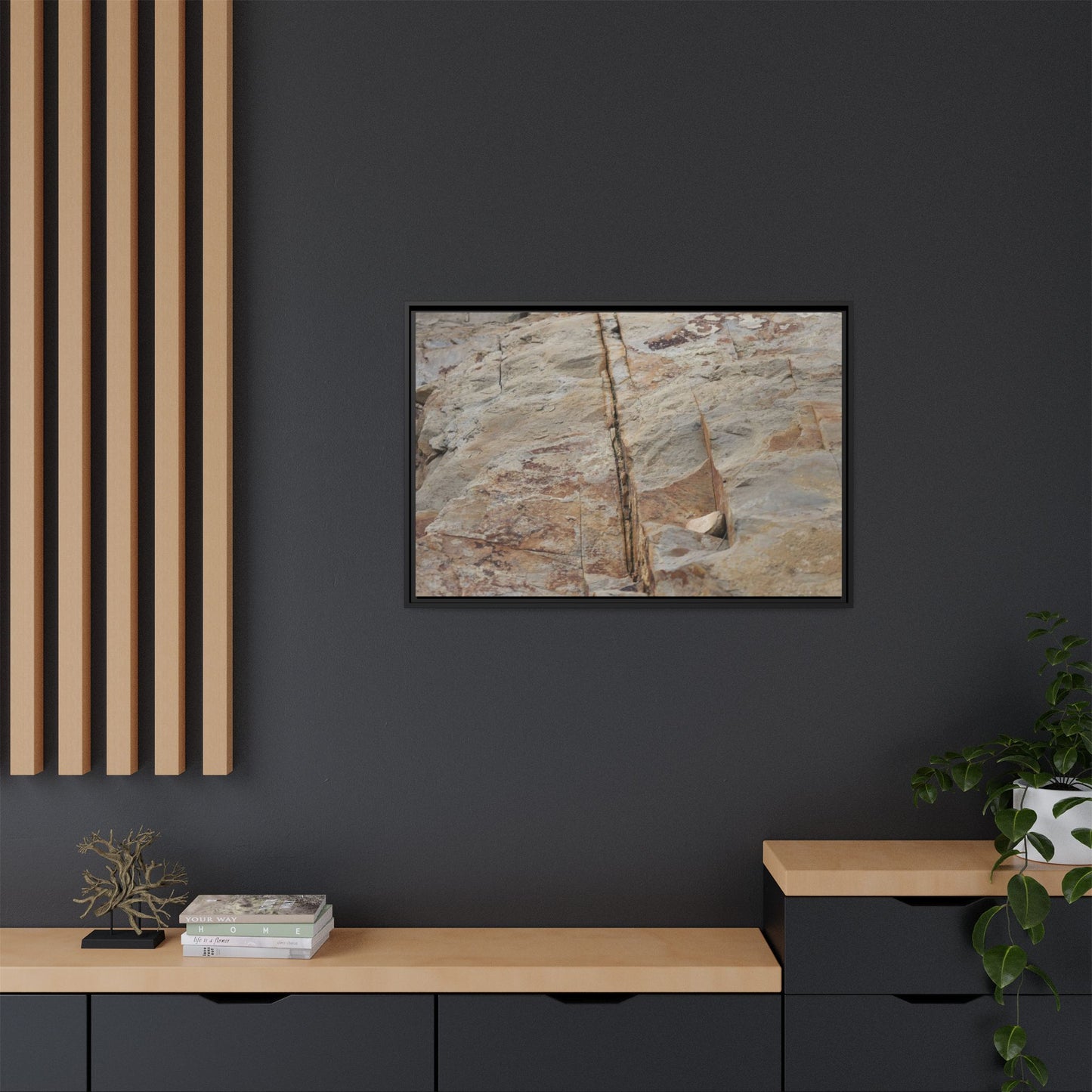 Sedimentary Symphony - Unique Stretched Canvas Wall Art