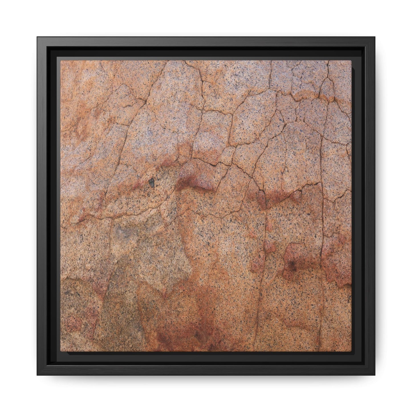 Russet Fissures - Unique Stretched Canvas Wall Art