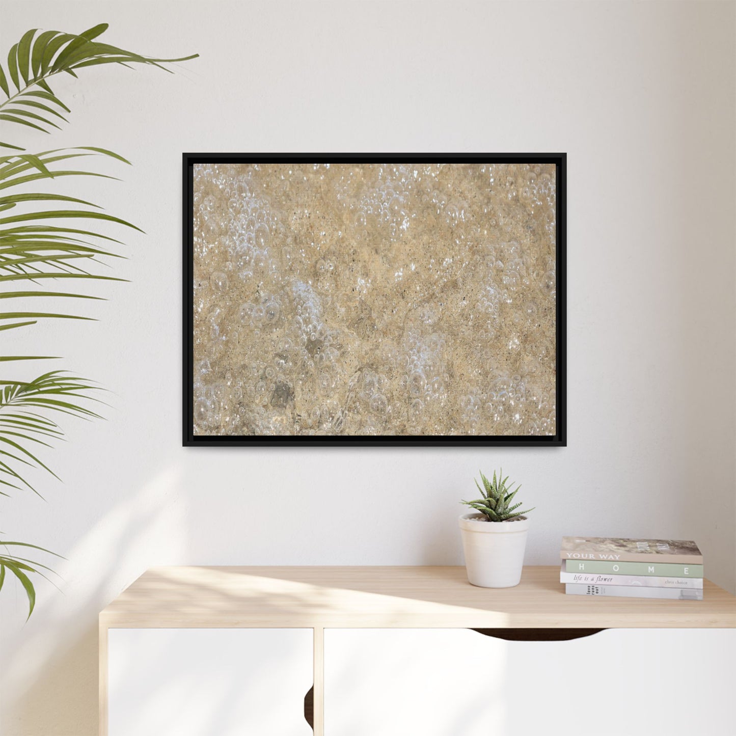 Bubbling Sand - Unique Stretched Canvas Wall Art