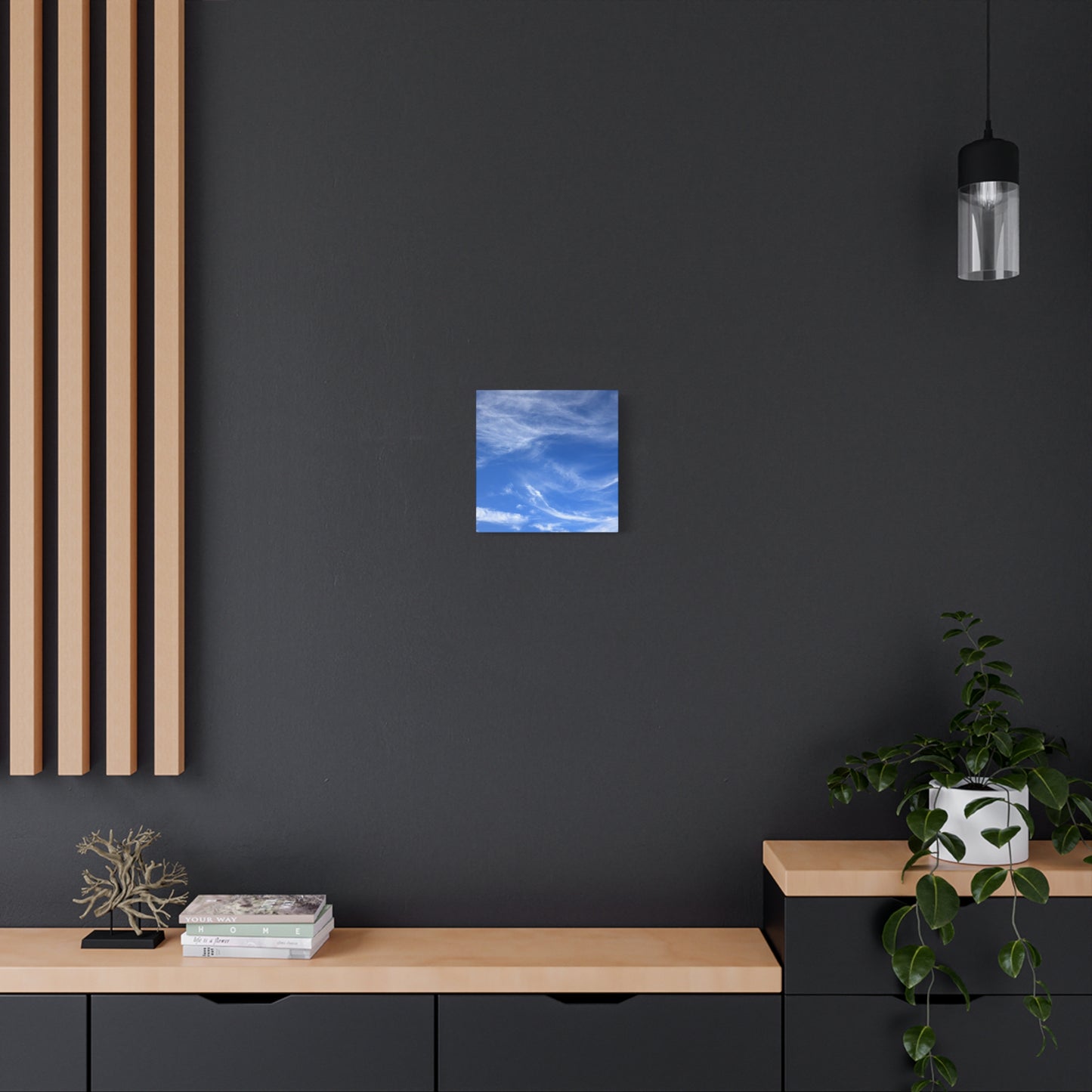 Sky's Ethereal Dance - Unique Frameless Canvas Wall Art