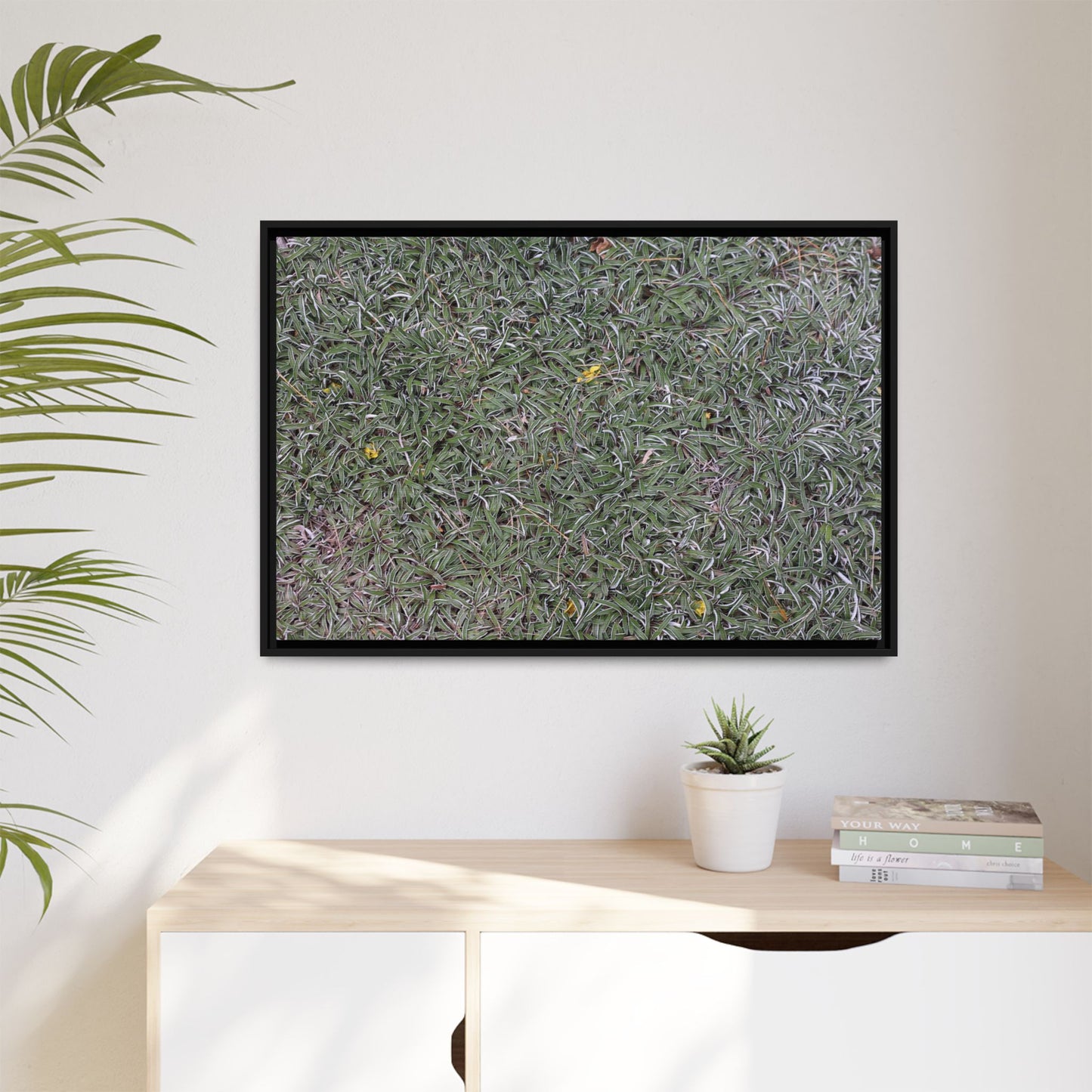 Grassy Texture - Unique Stretched Canvas Wall Art