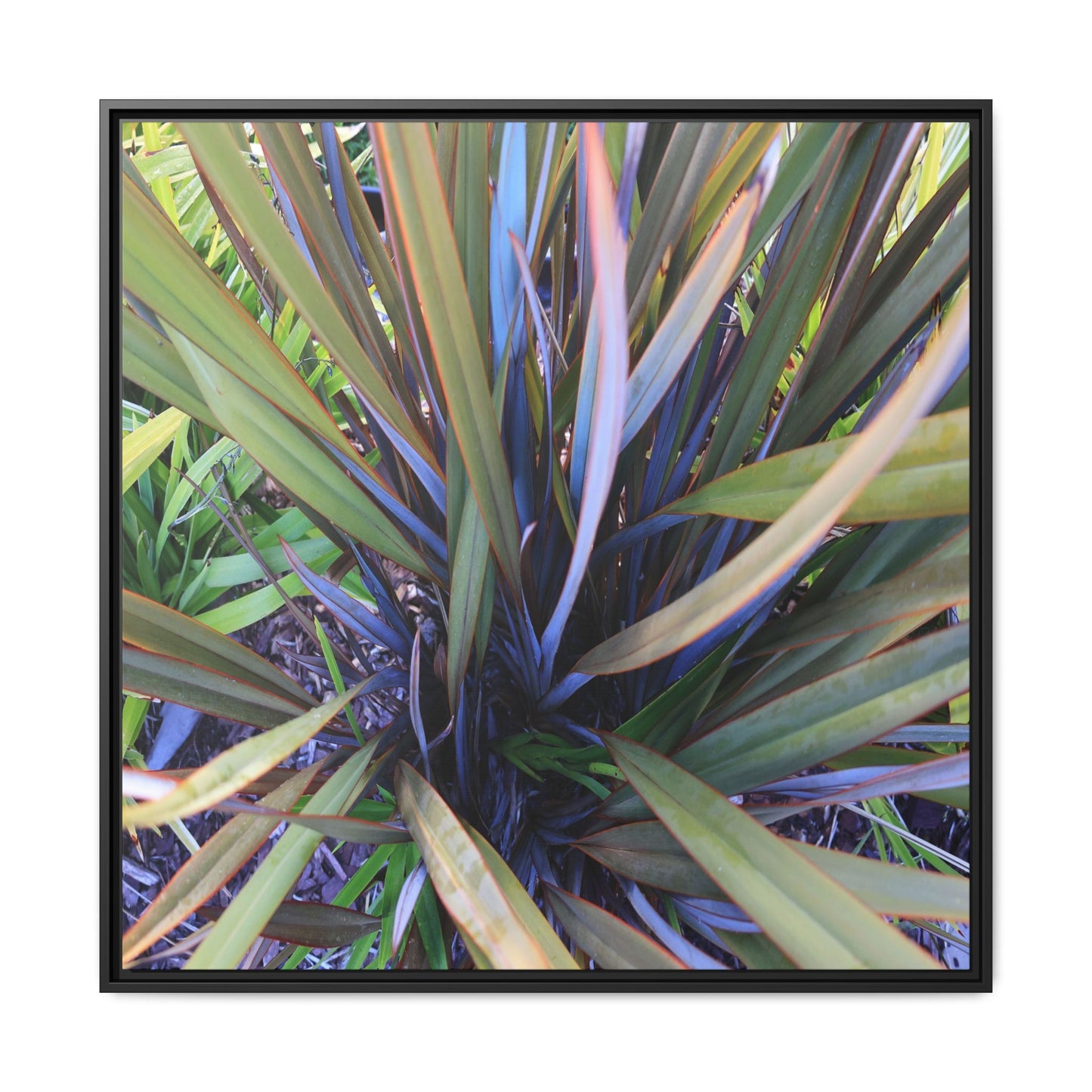 Radiant Leaves - Unique Stretched Canvas Wall Art