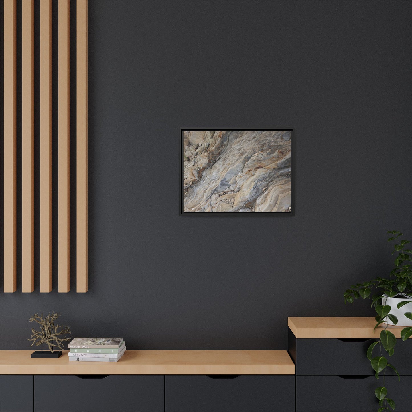 Layers of Earth's History - Unique Stretched Canvas Wall Art