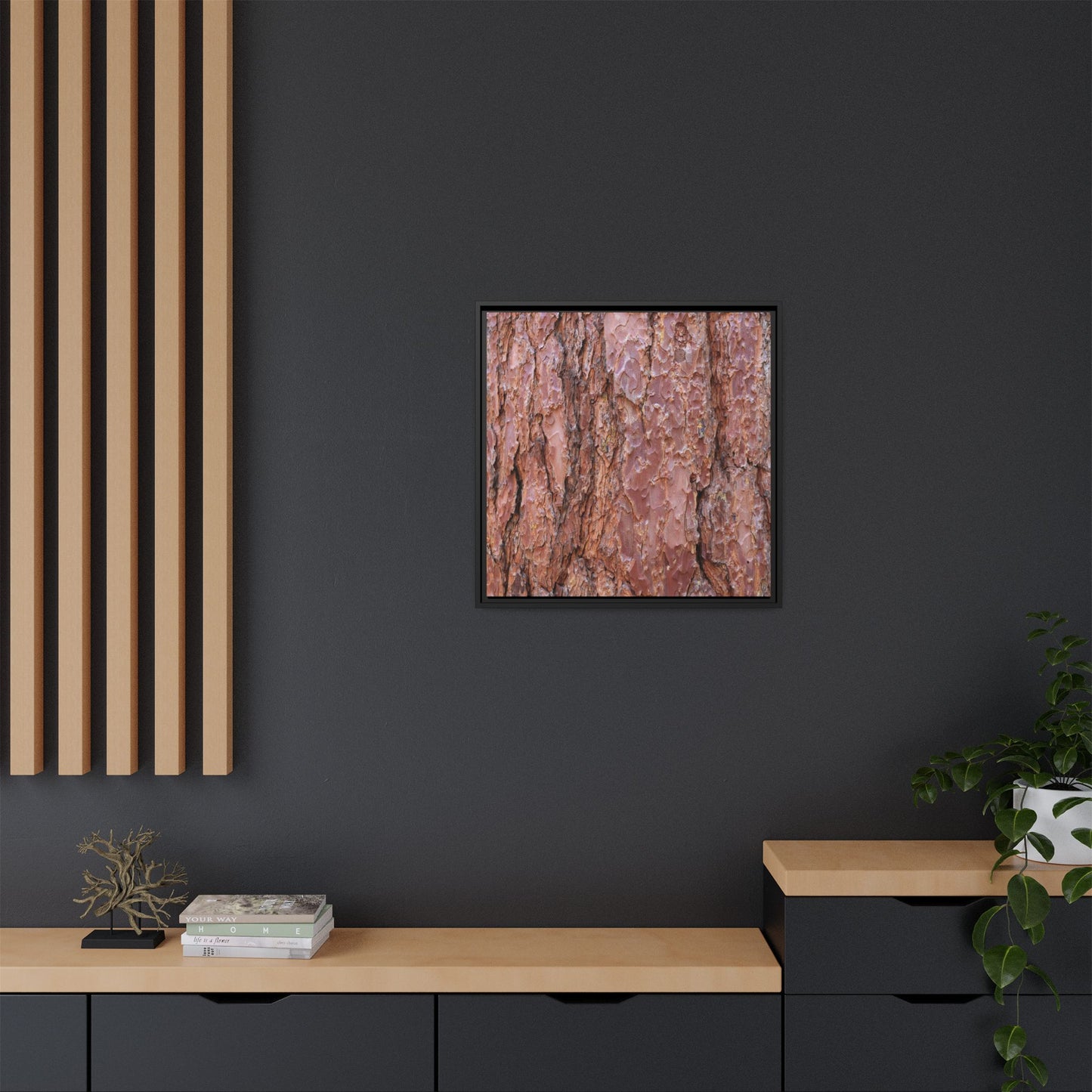 Russet Ridges - Unique Stretched Canvas Wall Art