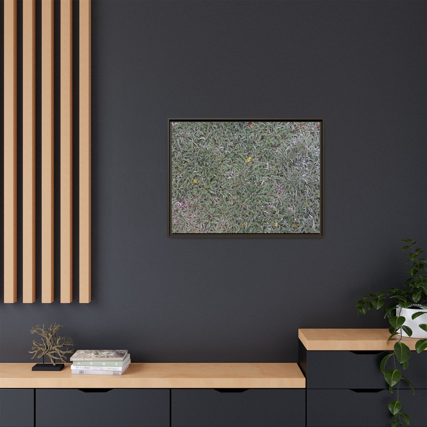Grassy Texture - Unique Stretched Canvas Wall Art