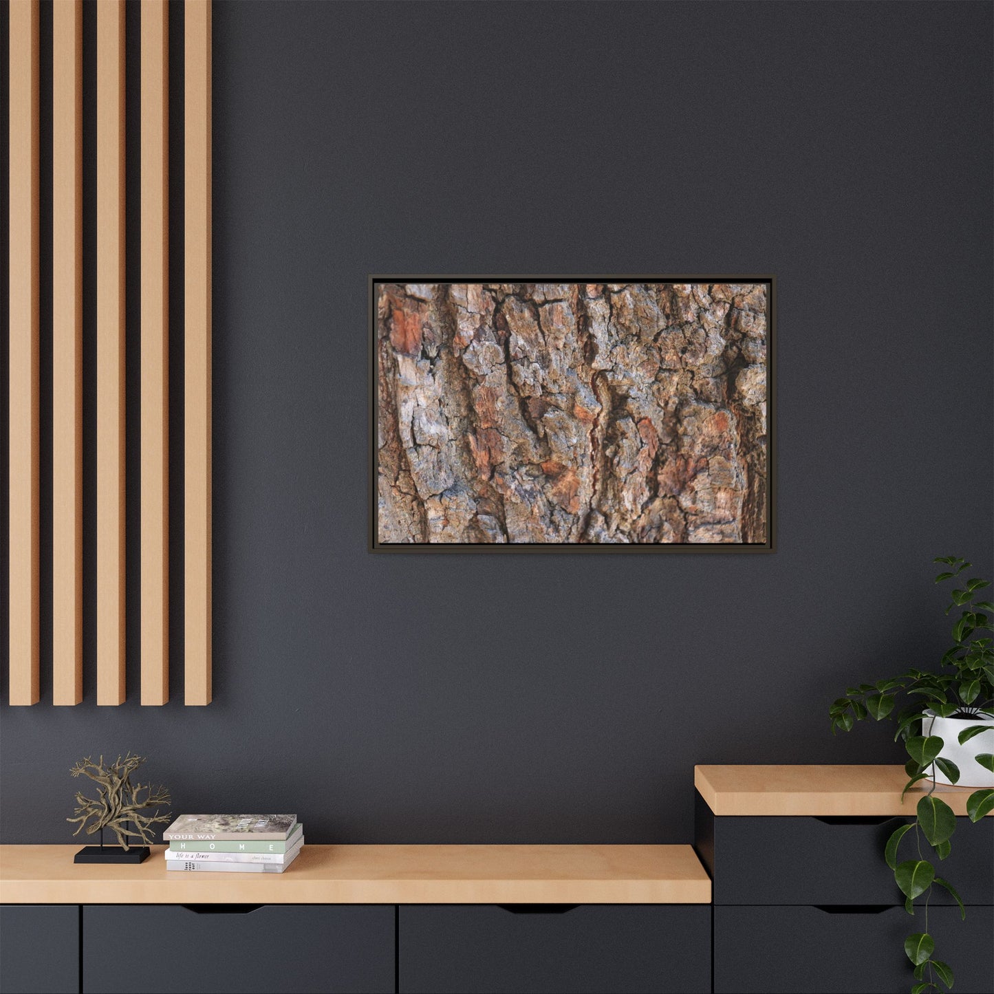 Tree's Timeworn Tale - Unique Stretched Canvas Wall Art